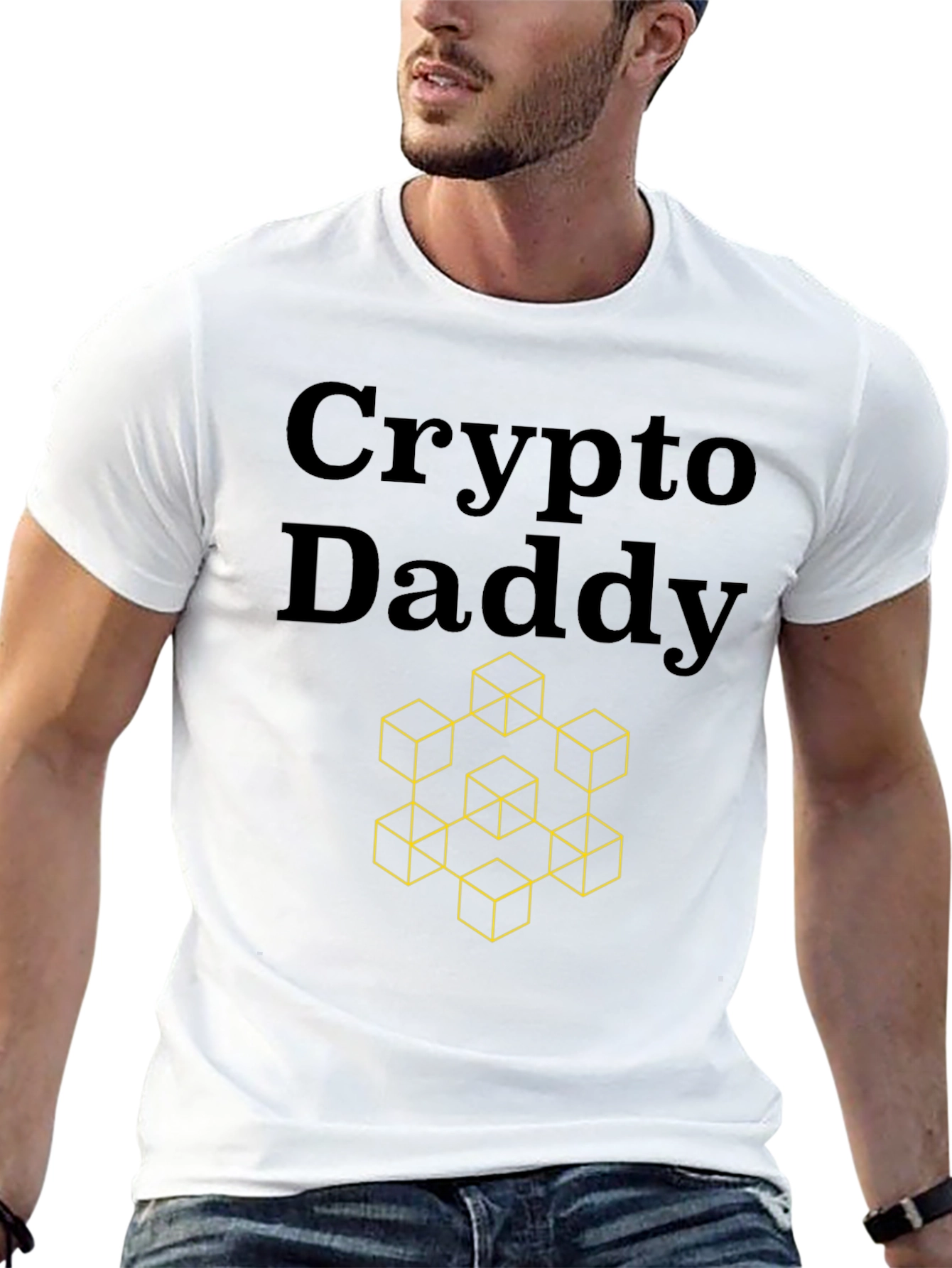 Crypto Daddy T-Shirt - Geometric Design