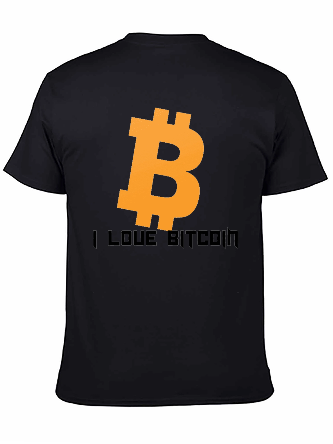 I Love Bitcoin Black Tee
