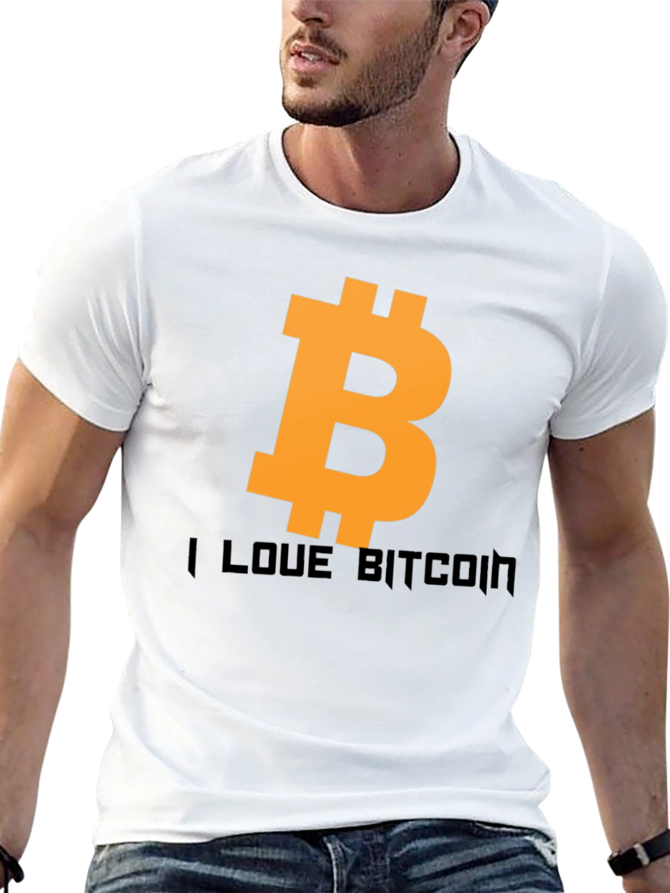 I Love Bitcoin Black Tee
