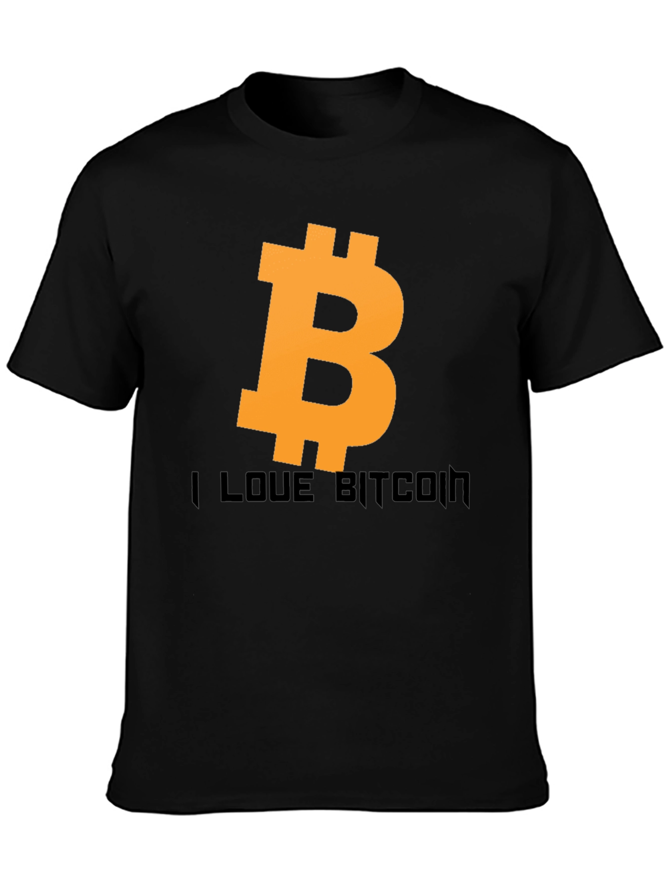 I Love Bitcoin Black Tee