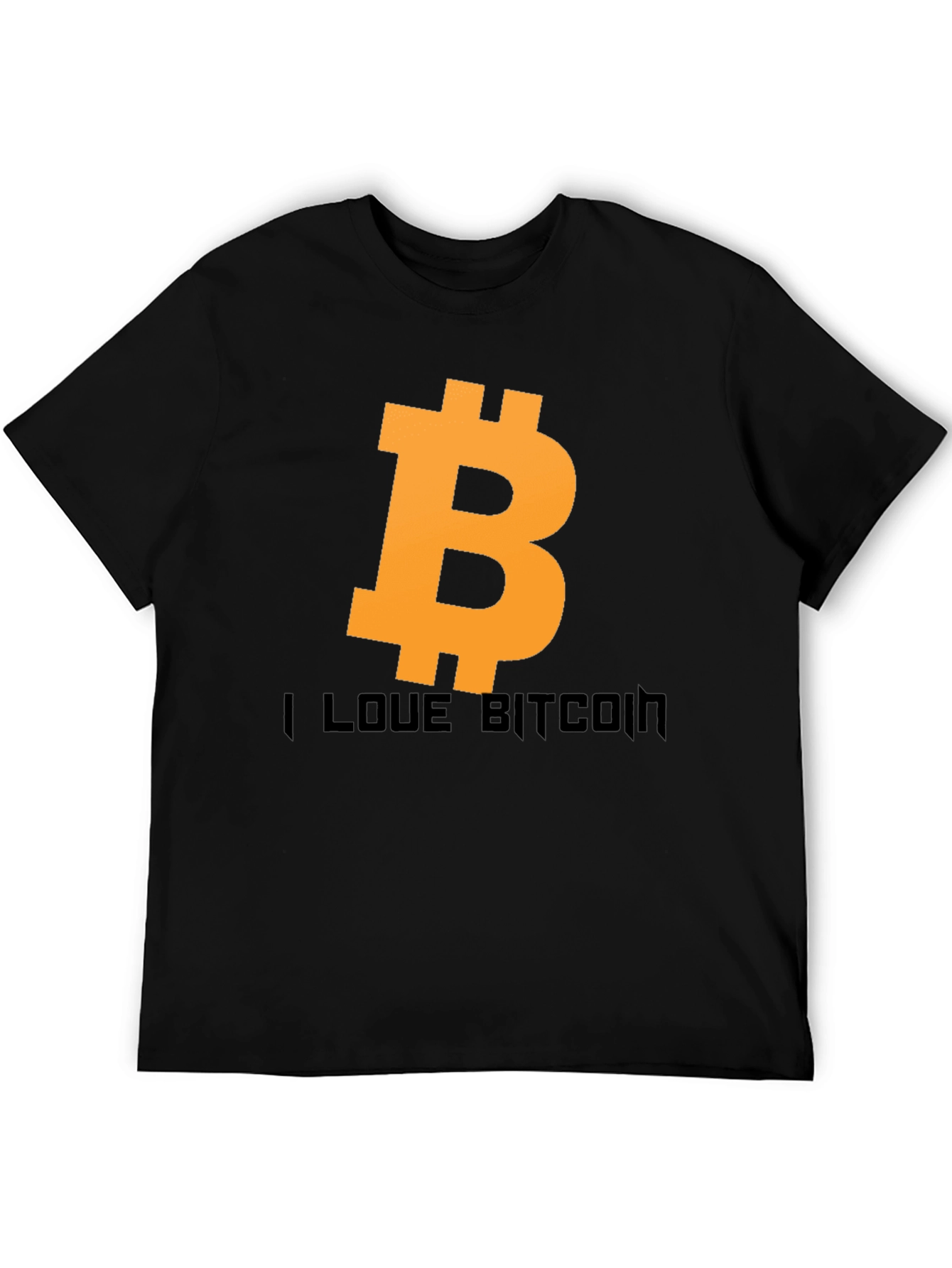 I Love Bitcoin Black Tee