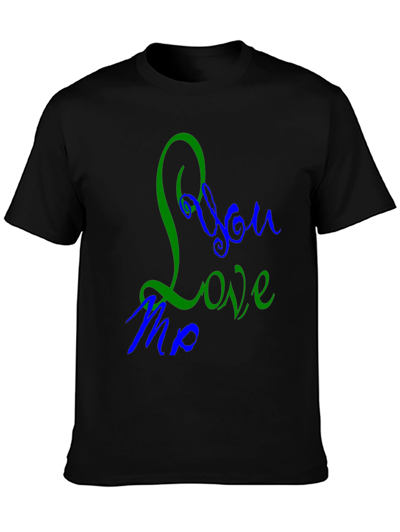 You Love Me Graphic Tee - Black