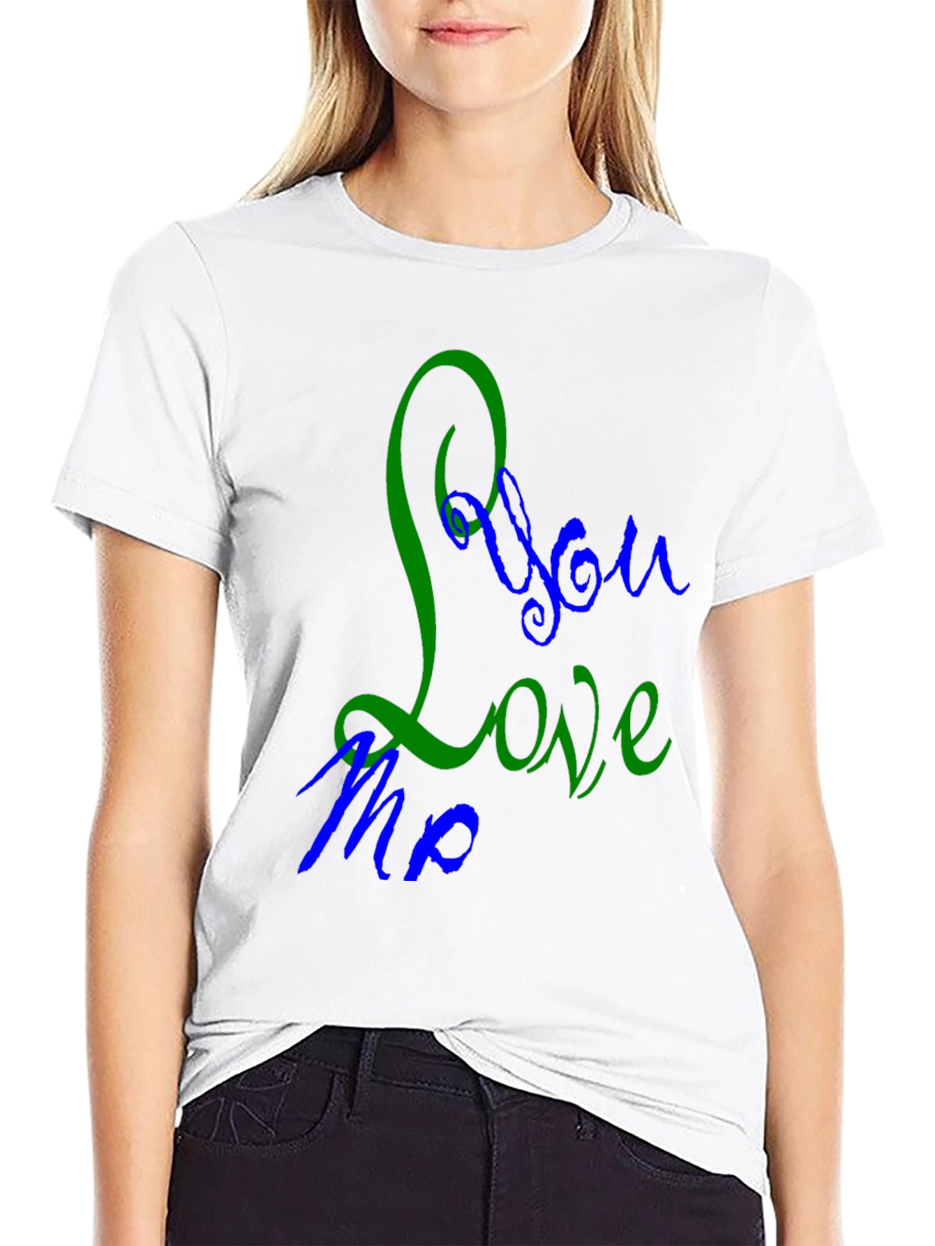 You Love Me Graphic Tee - Black