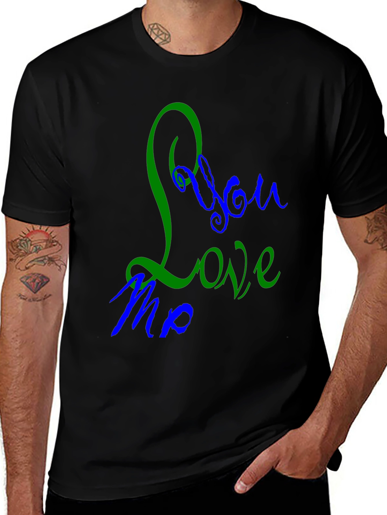 You Love Me Graphic Tee - Black