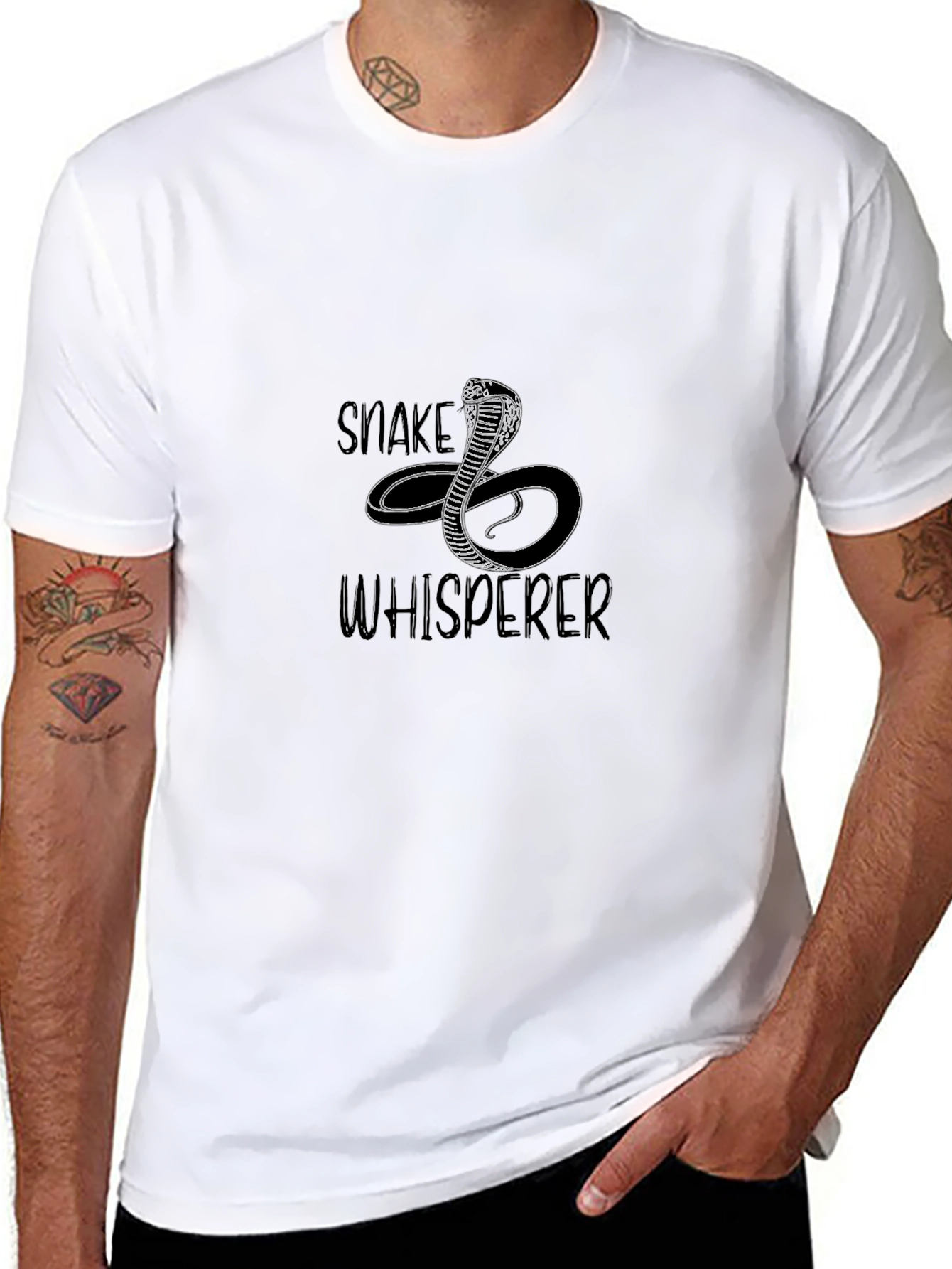 Snake Whisperer Graphic Tee - Black