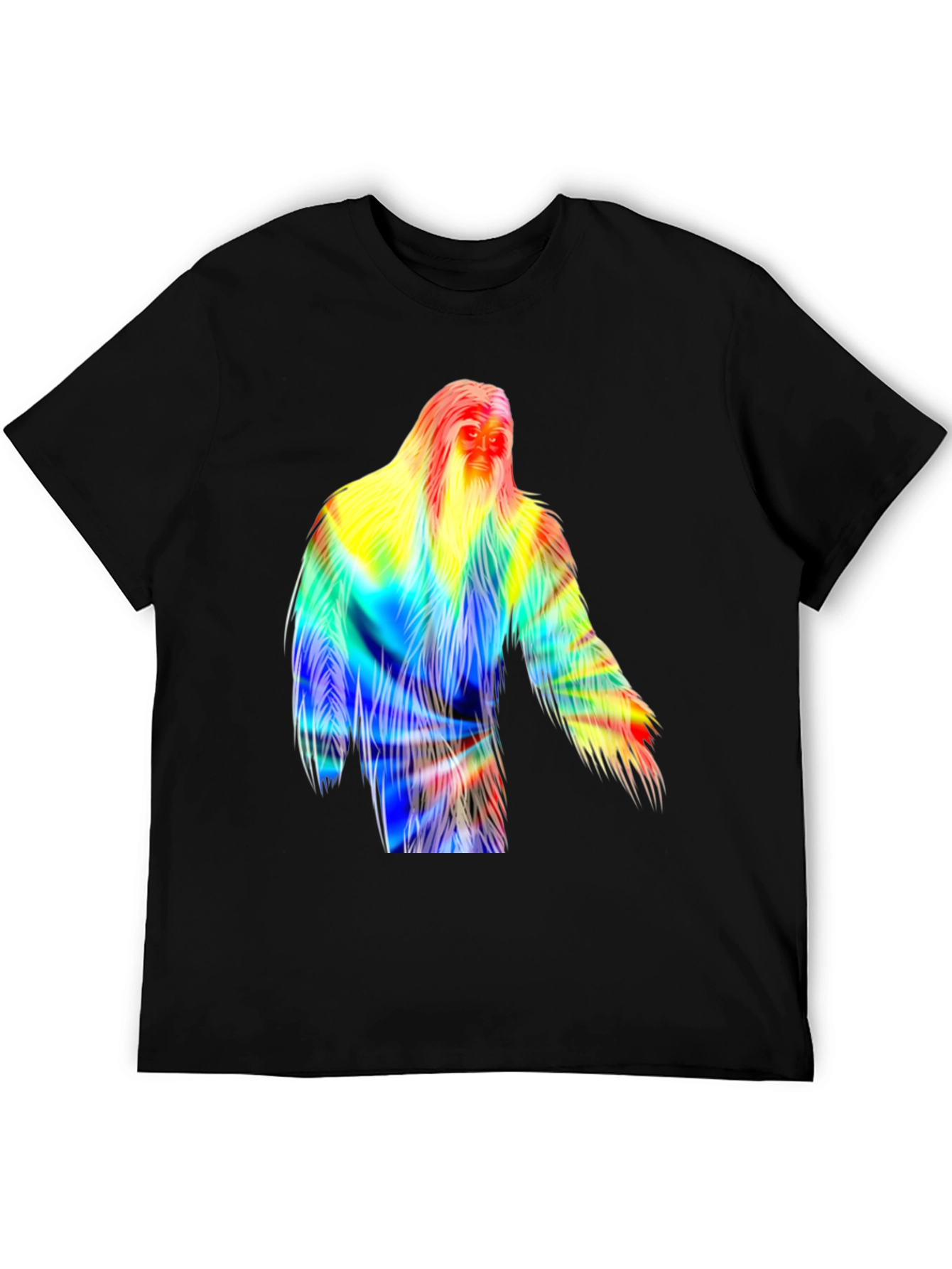 Colorful Bigfoot Graphic T-Shirt