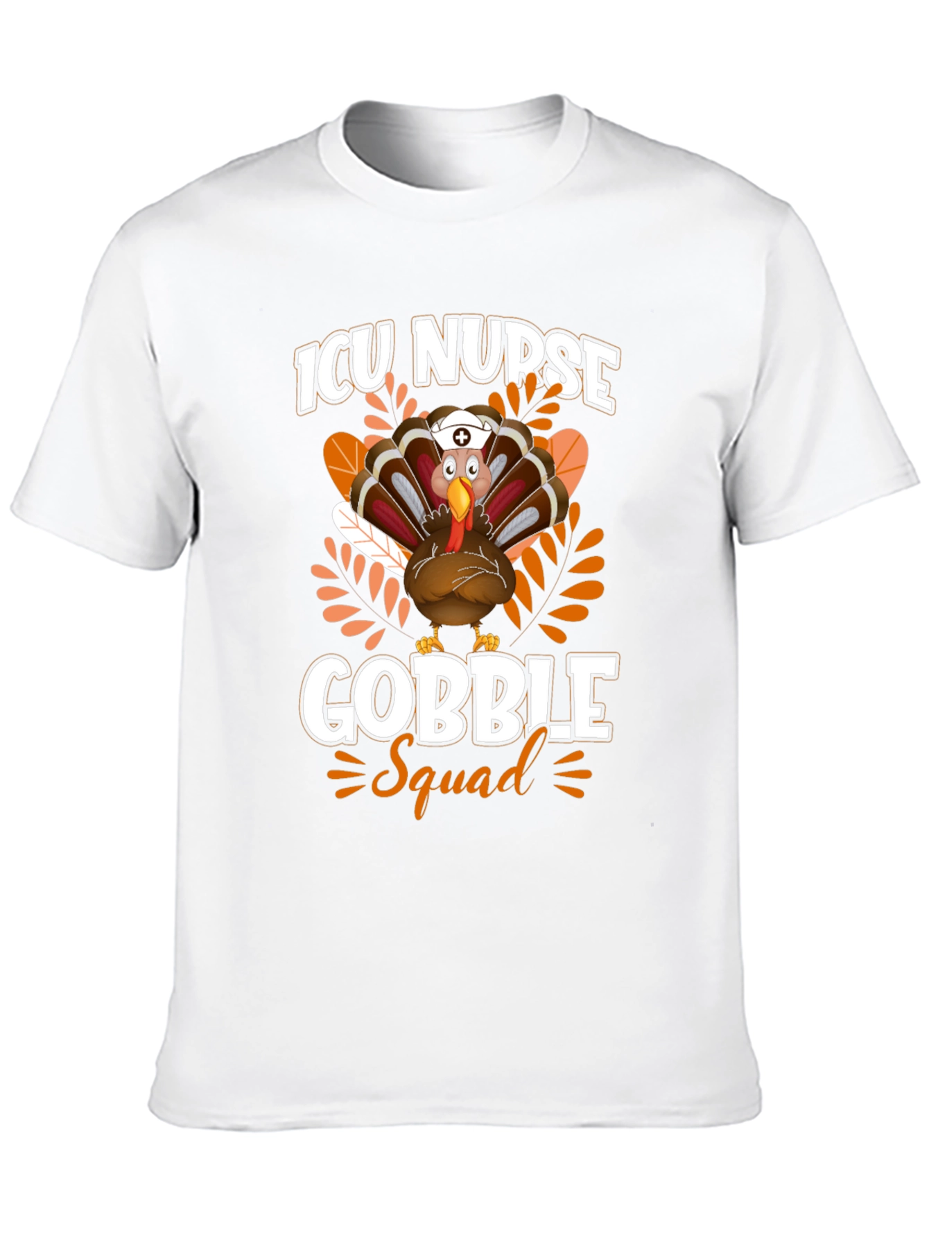 ICU Nurse Gobble Squad Thanksgiving T-Shirt
