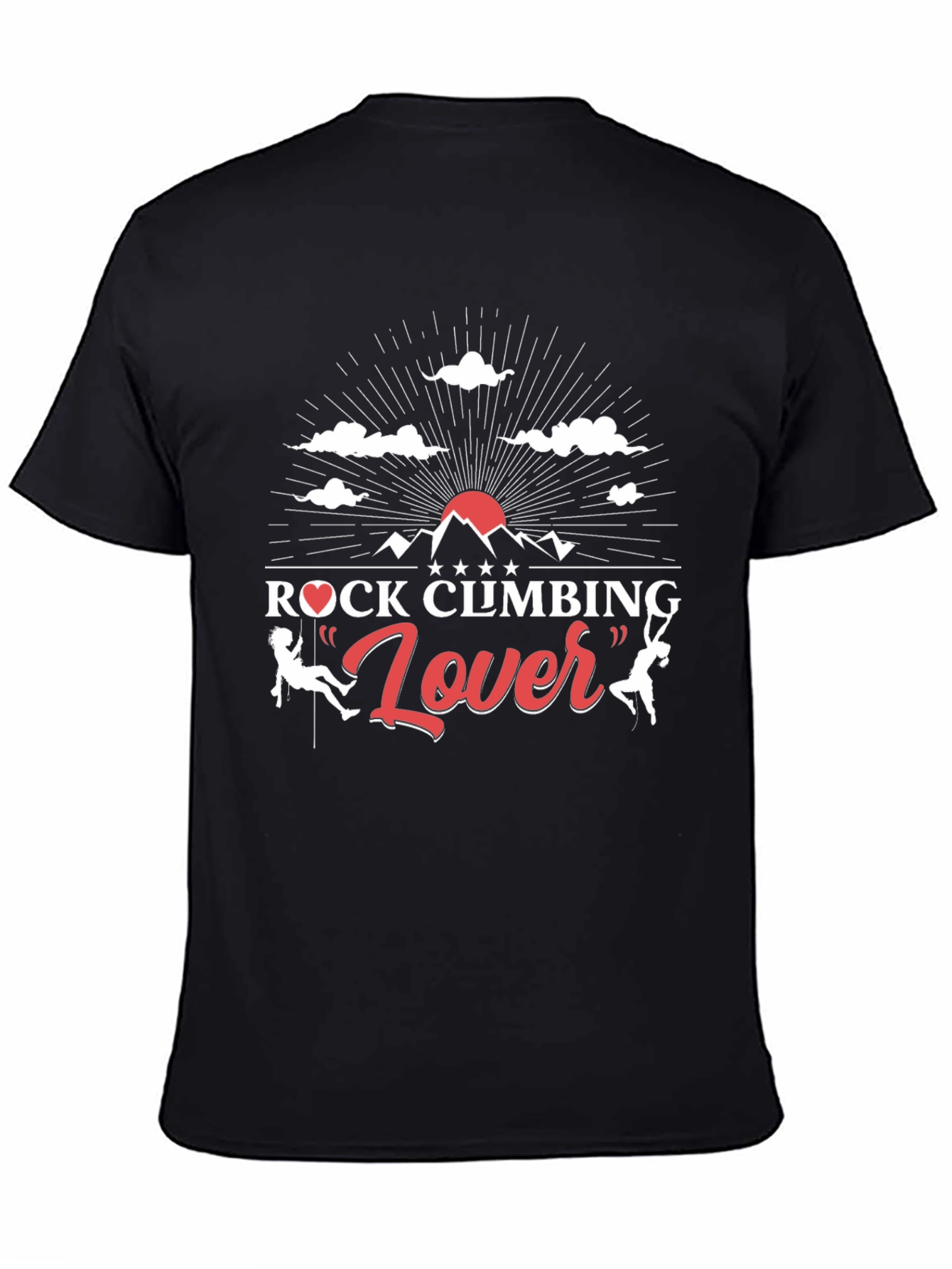 Rock Climbing Lover Black T-Shirt