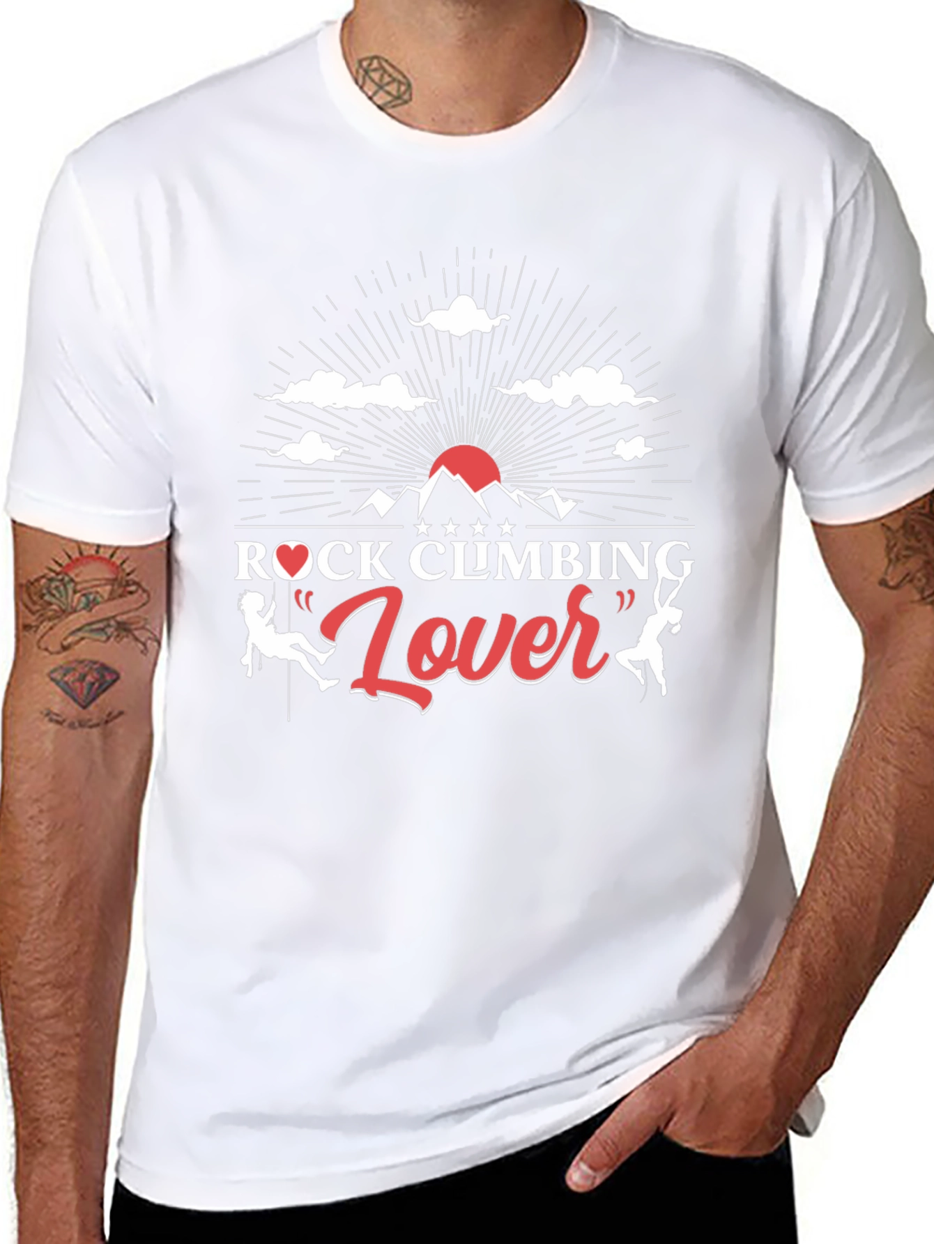 Rock Climbing Lover Black T-Shirt