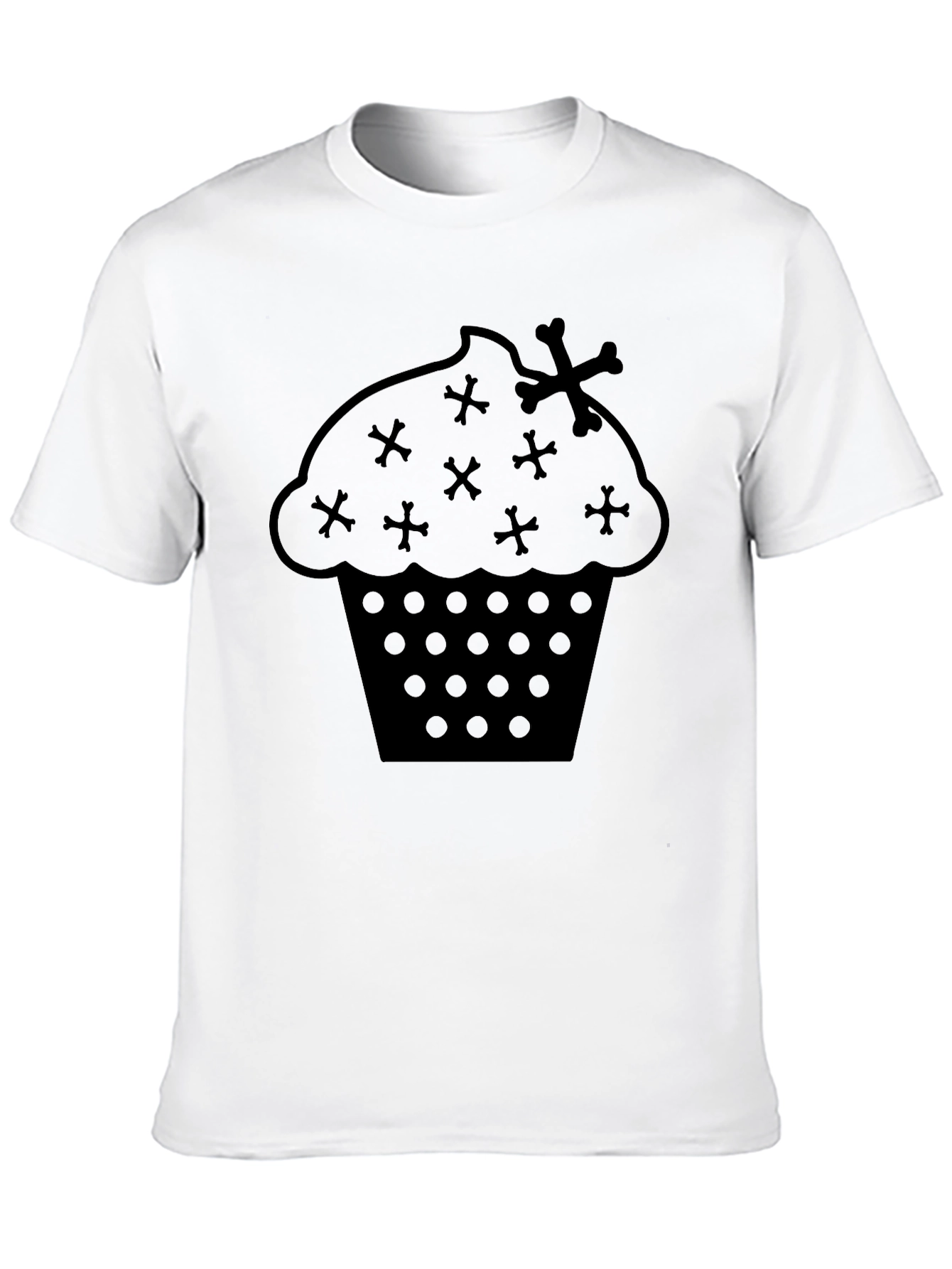 Gothic Cupcake T-Shirt - Edgy Dessert Fashion