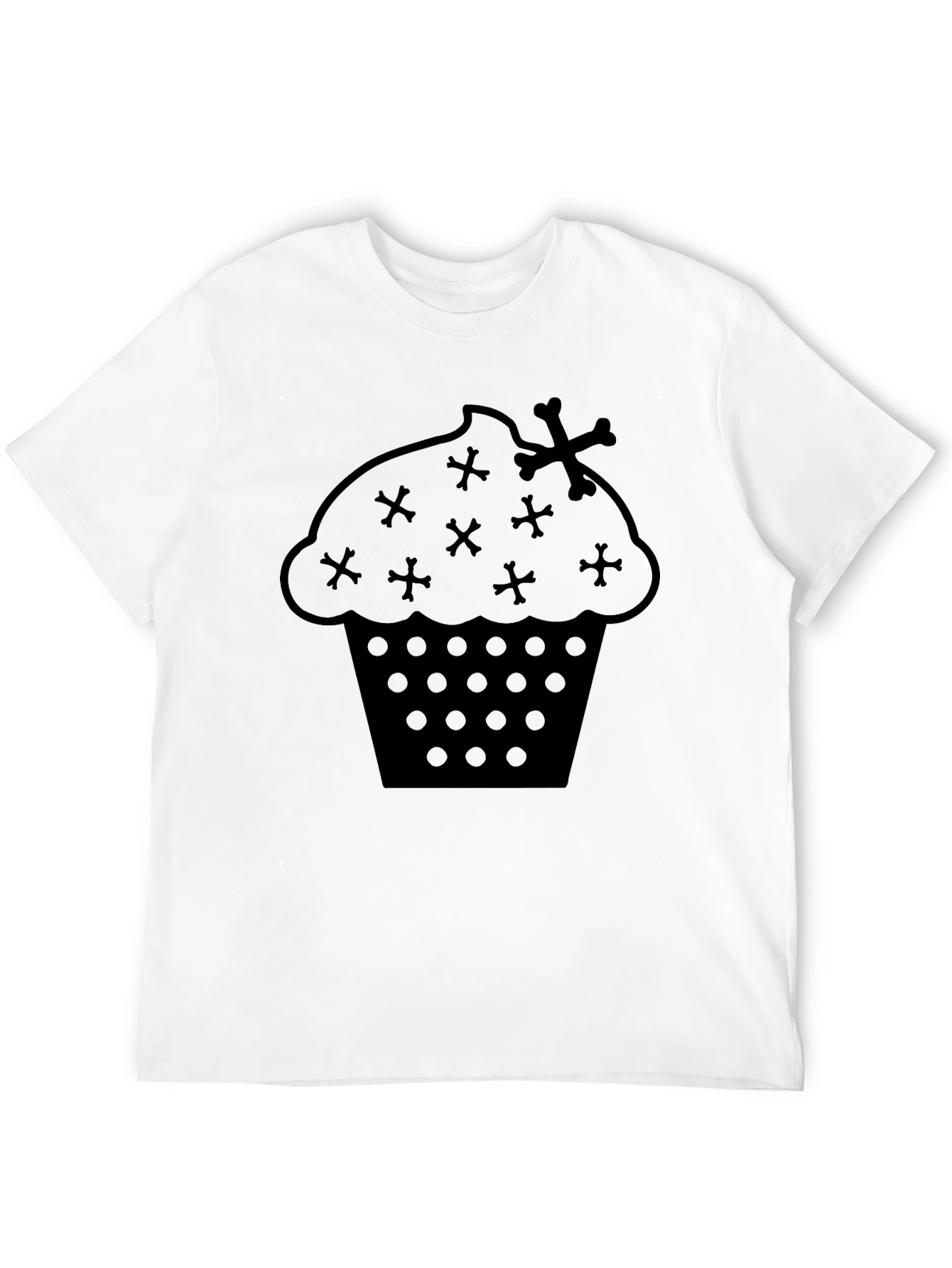Gothic Cupcake T-Shirt - Edgy Dessert Fashion
