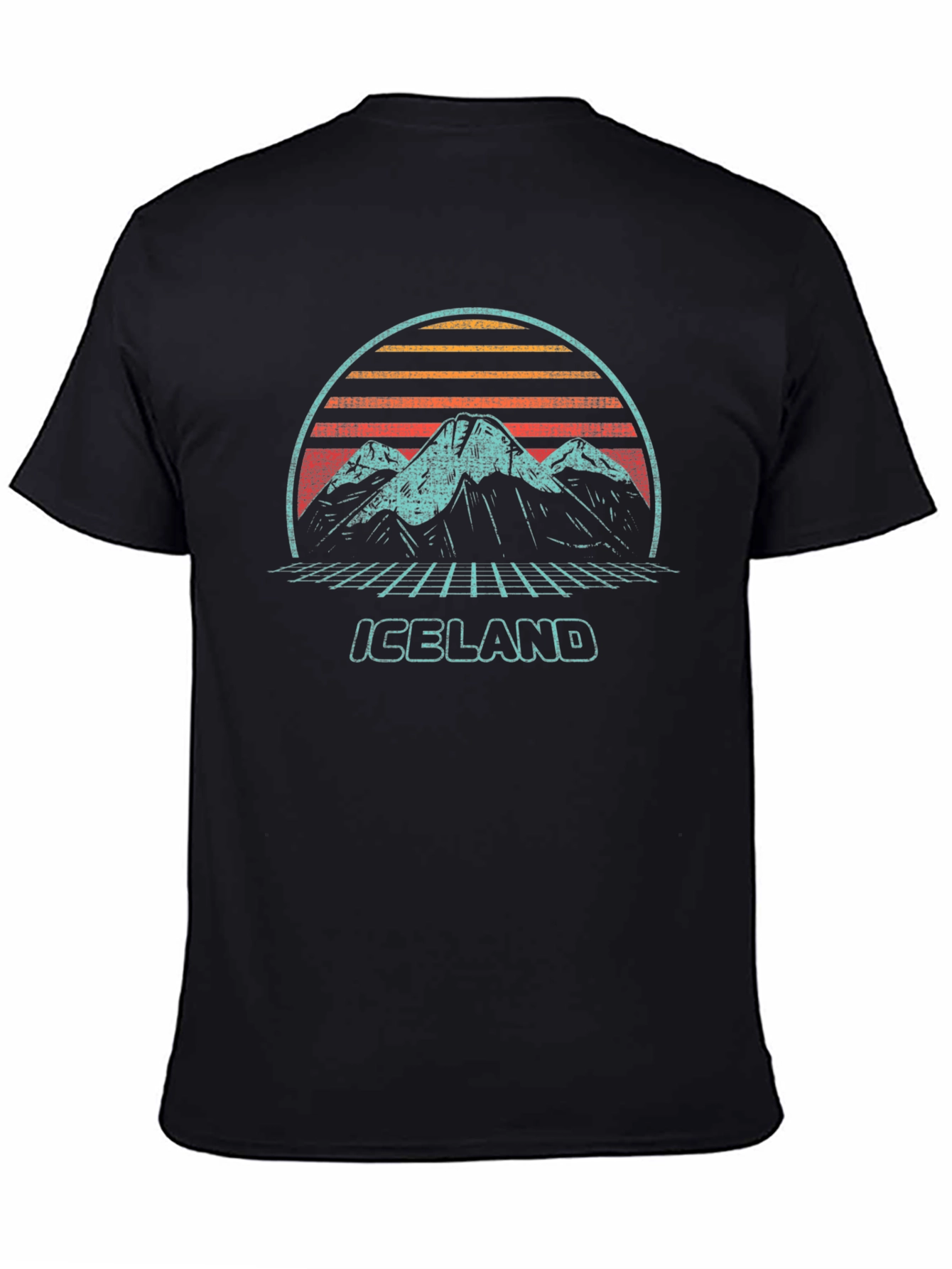 Retro Iceland Mountain Graphic Tee