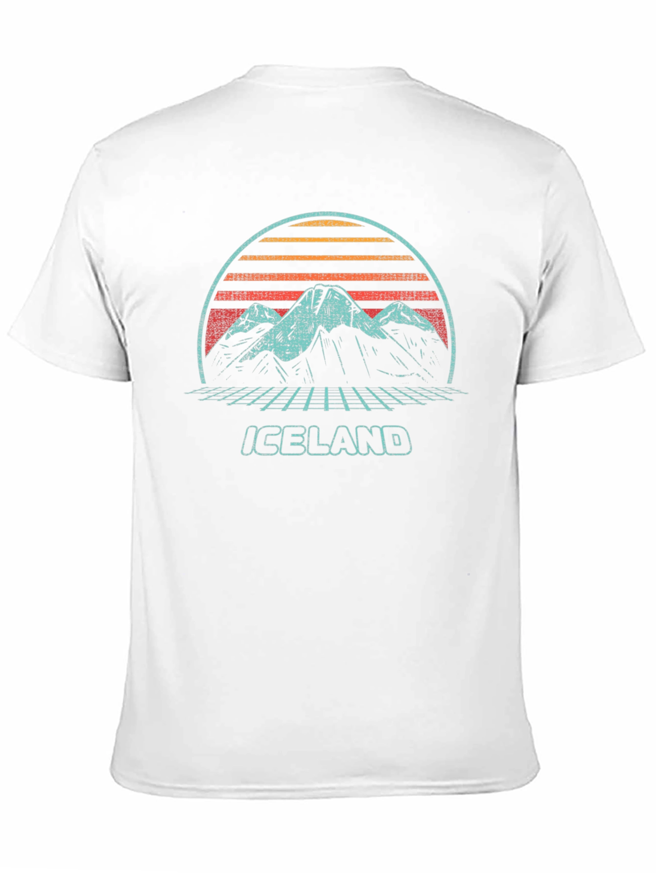 Retro Iceland Mountain Graphic Tee