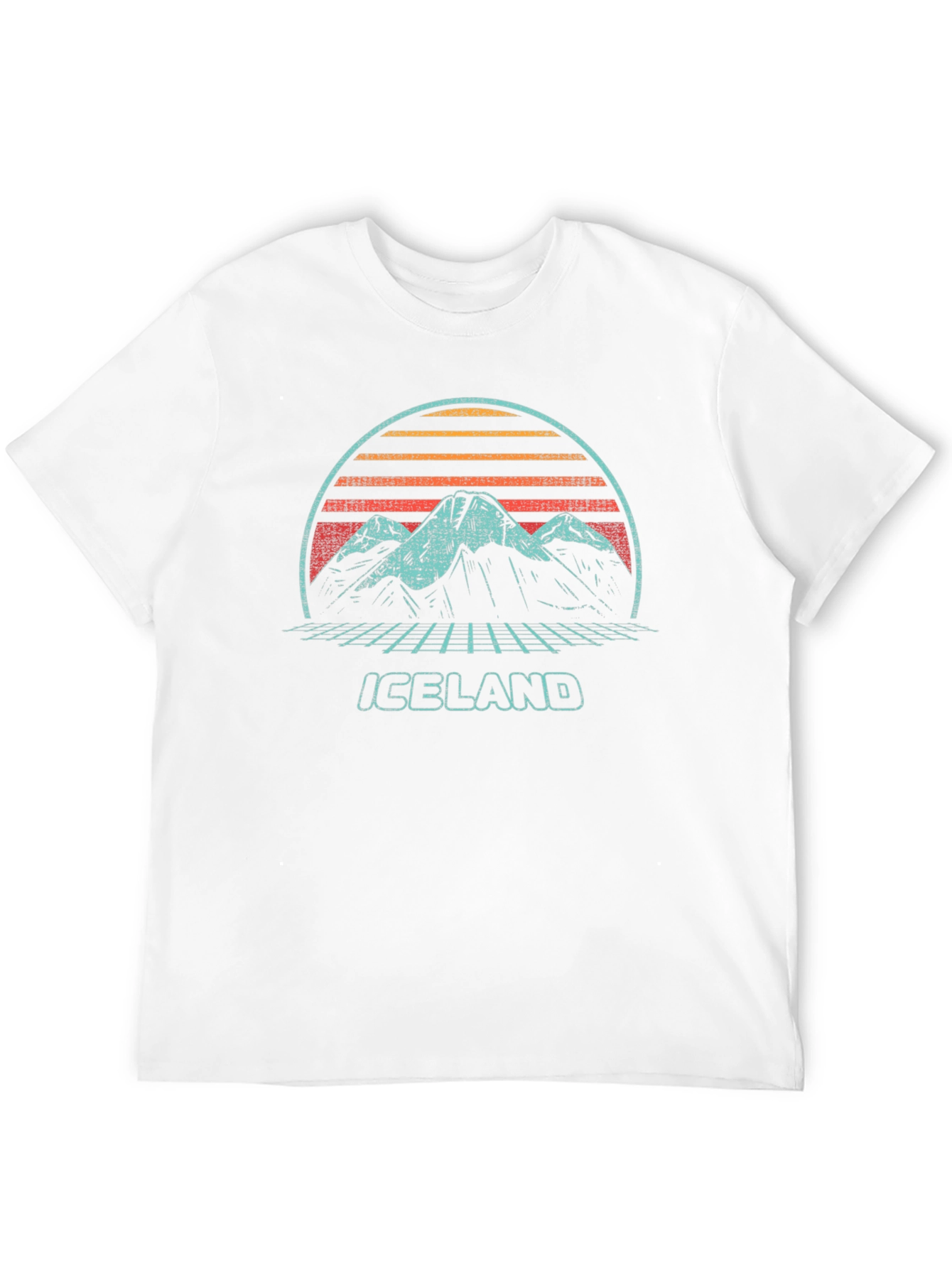 Retro Iceland Mountain Graphic Tee