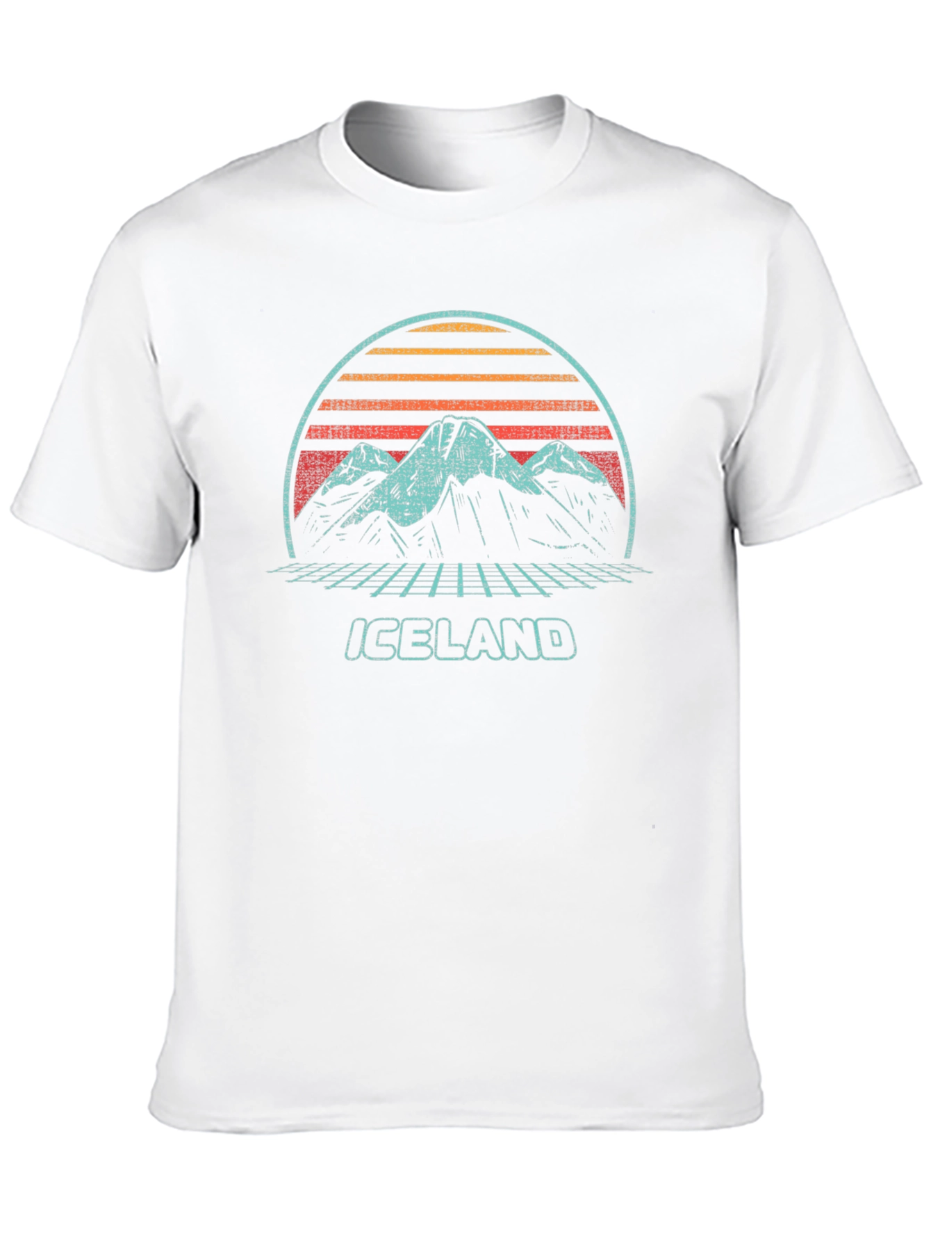 Retro Iceland Mountain Graphic Tee