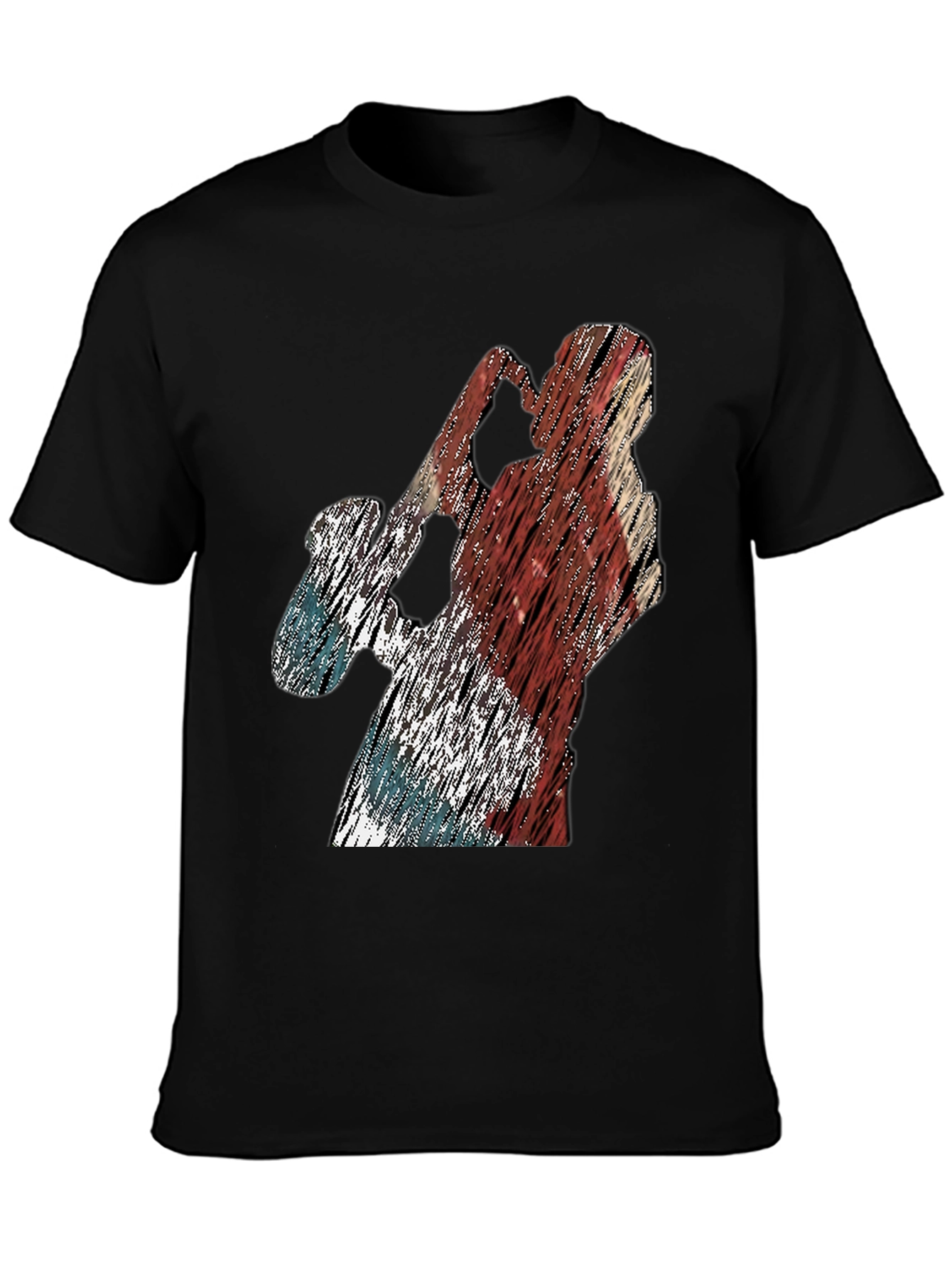 Distressed Baseball Player Graphic Tee