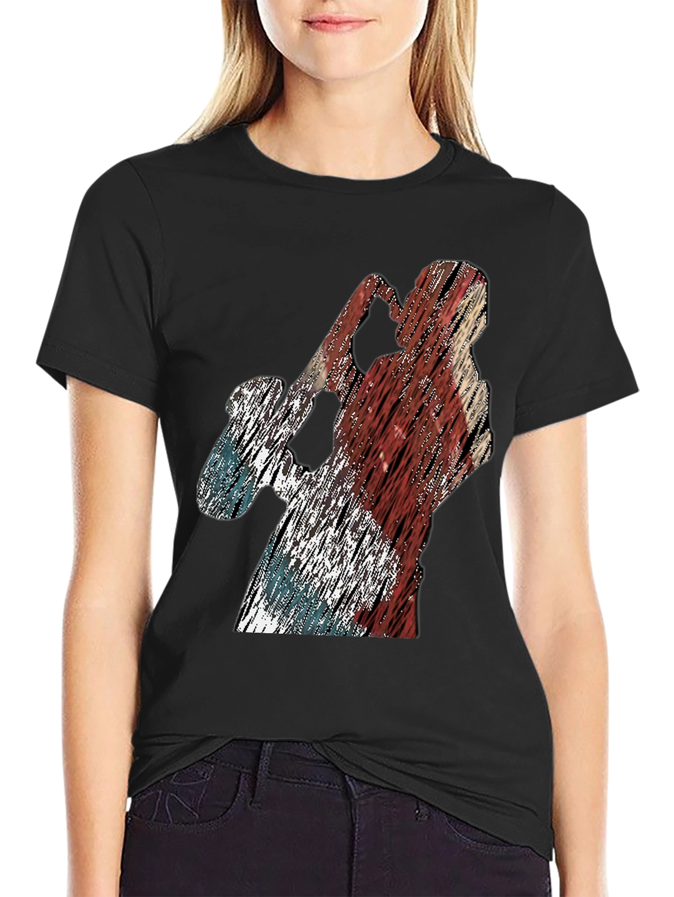 Distressed Baseball Player Graphic Tee