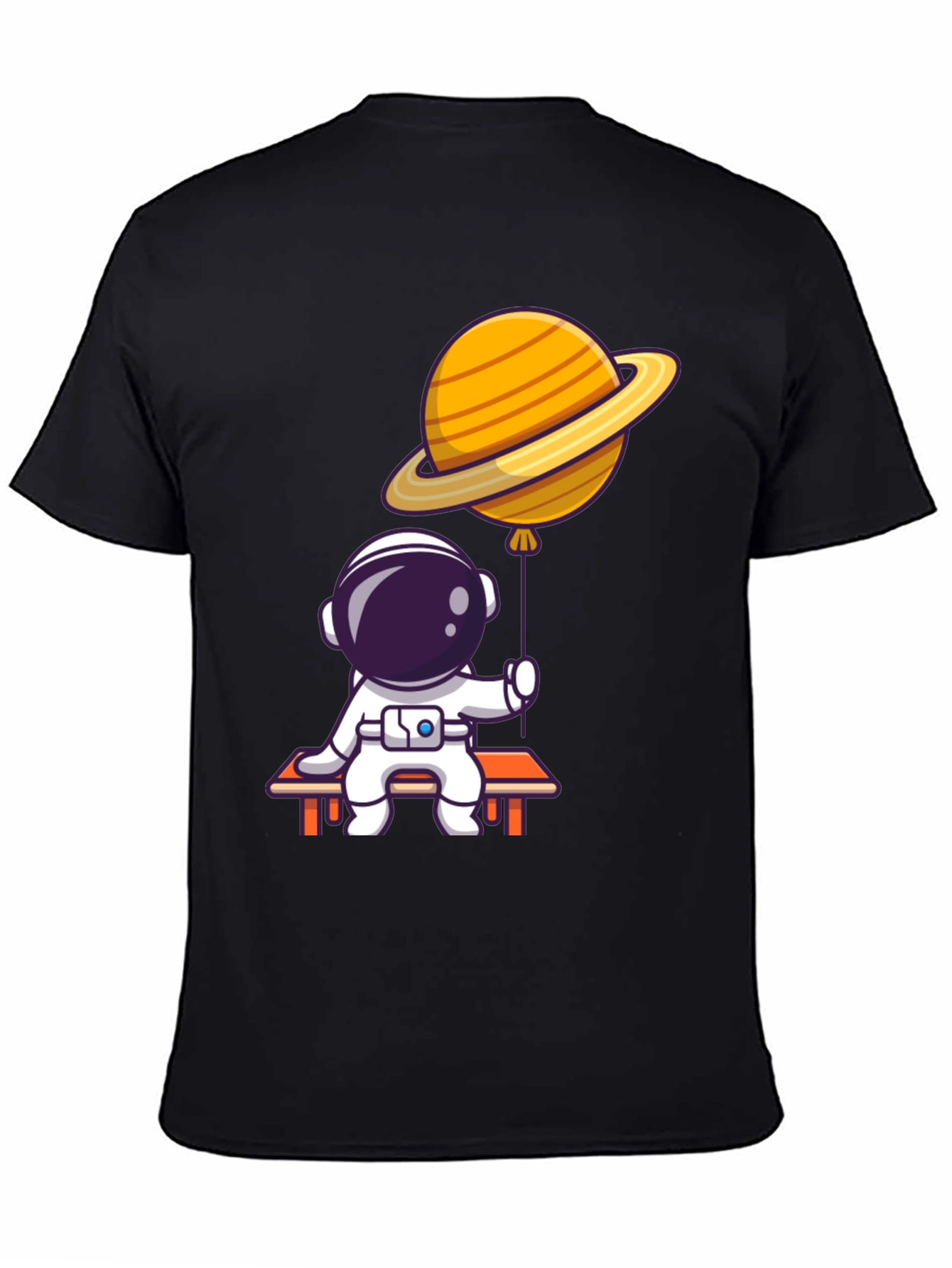 Astronaut & Planet Balloon Graphic T-Shirt