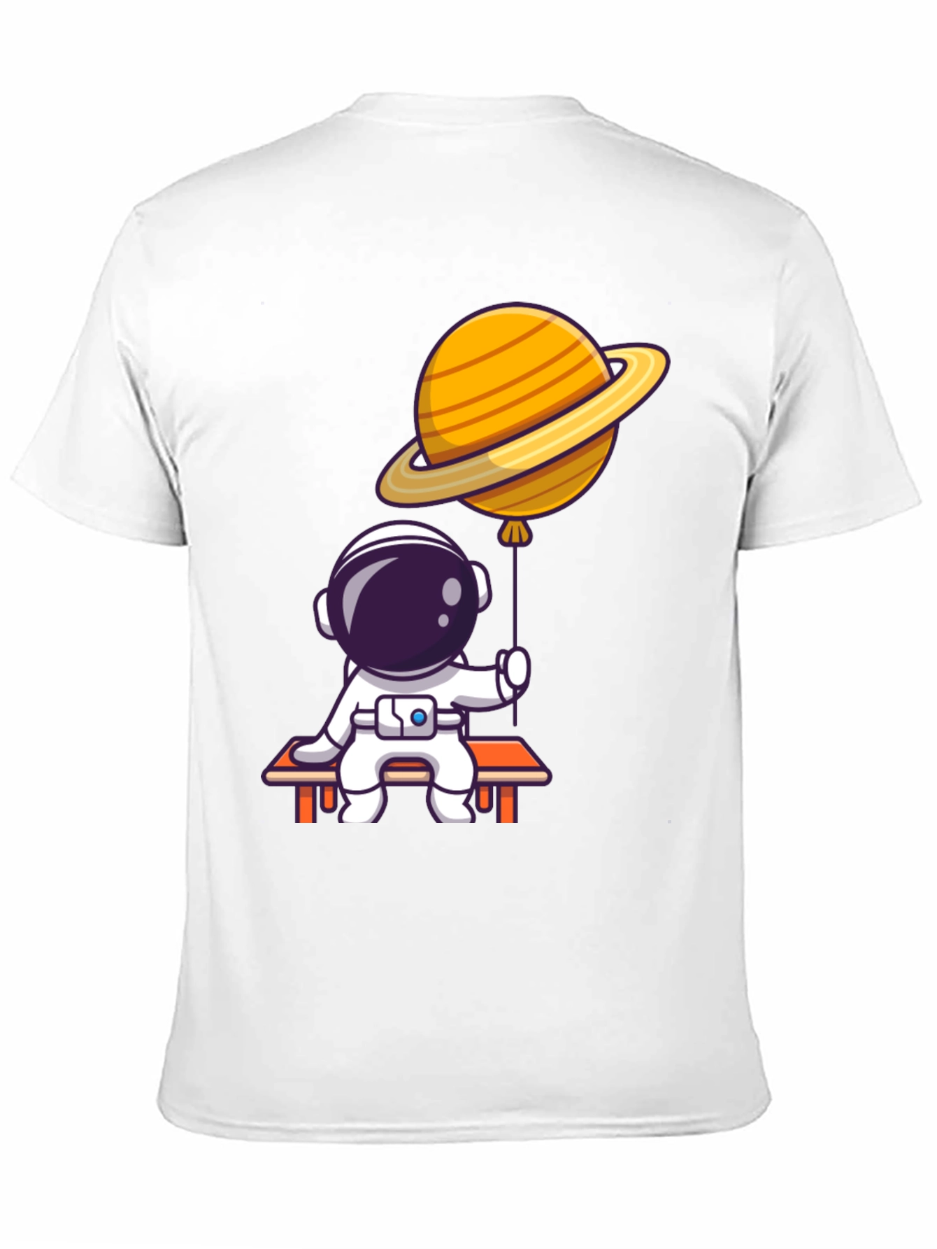 Astronaut & Planet Balloon Graphic T-Shirt