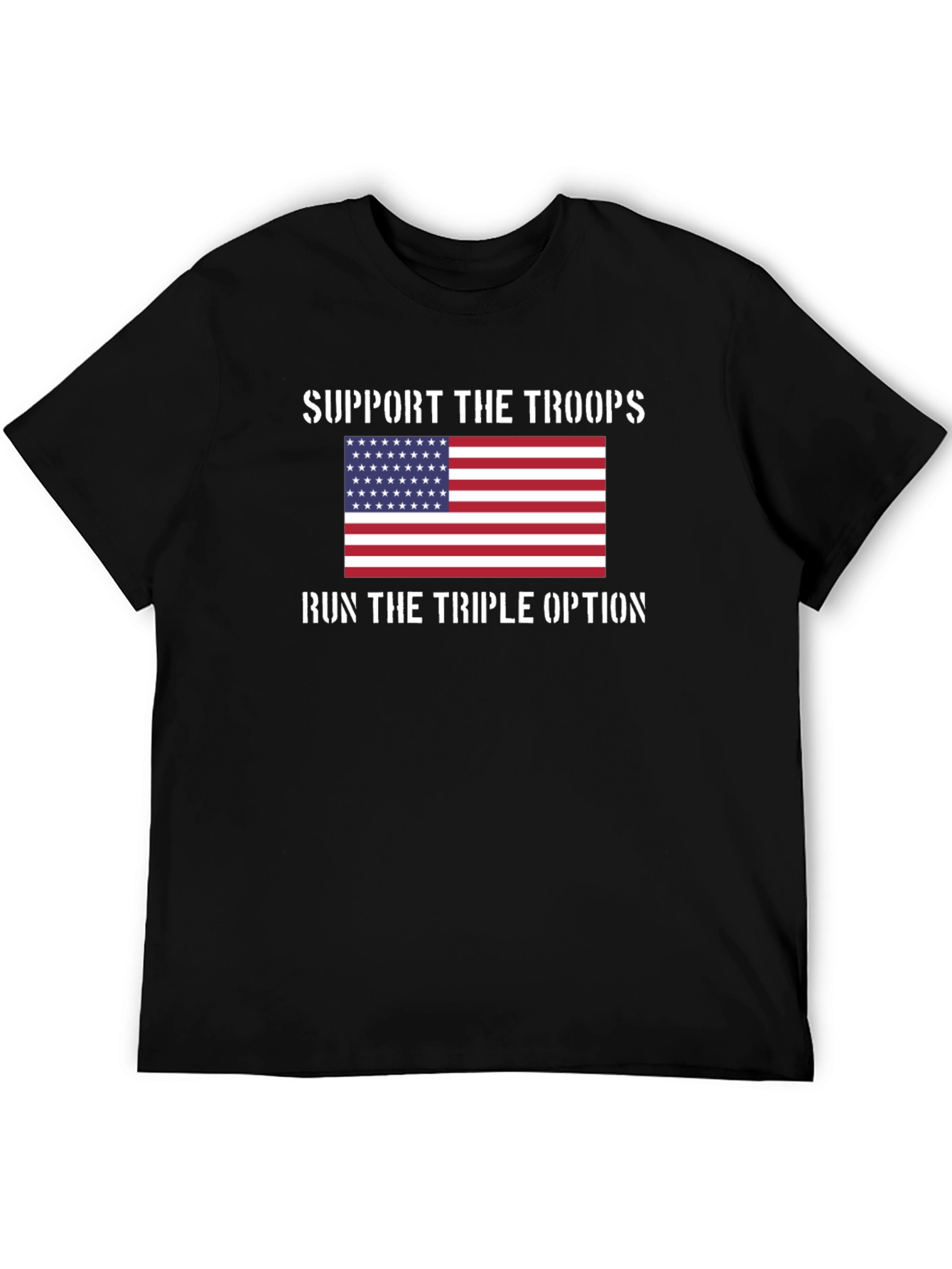 Support the Troops T-Shirt: Patriotic Design