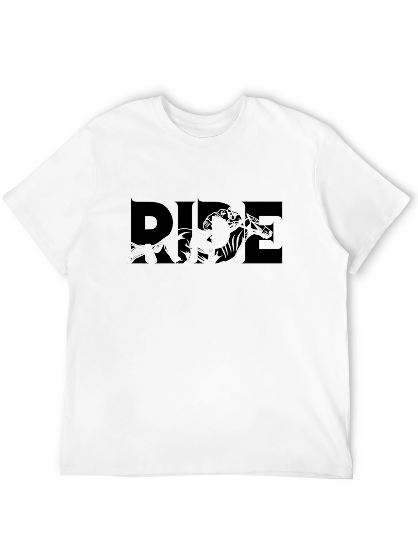 Ride Graphic Tee - Black Cotton Casual T-Shirt