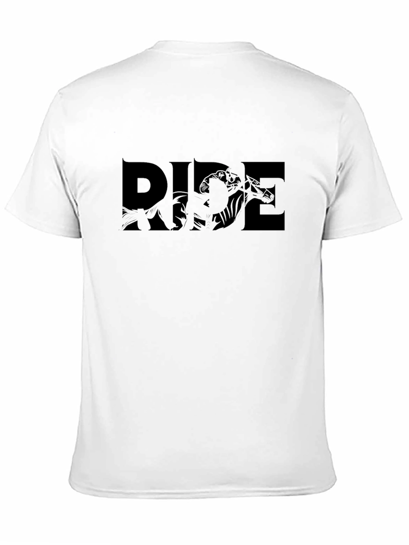 Ride Graphic Tee - Black Cotton Casual T-Shirt
