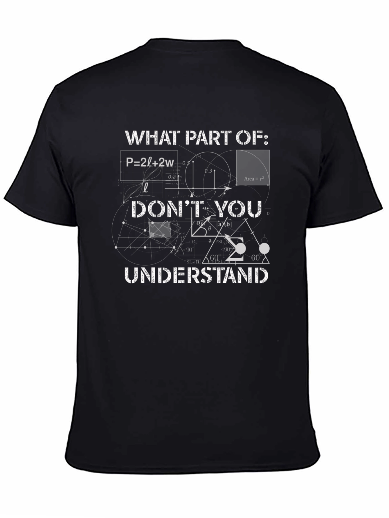 Math Equations T-Shirt - What Part of... Graphic Tee