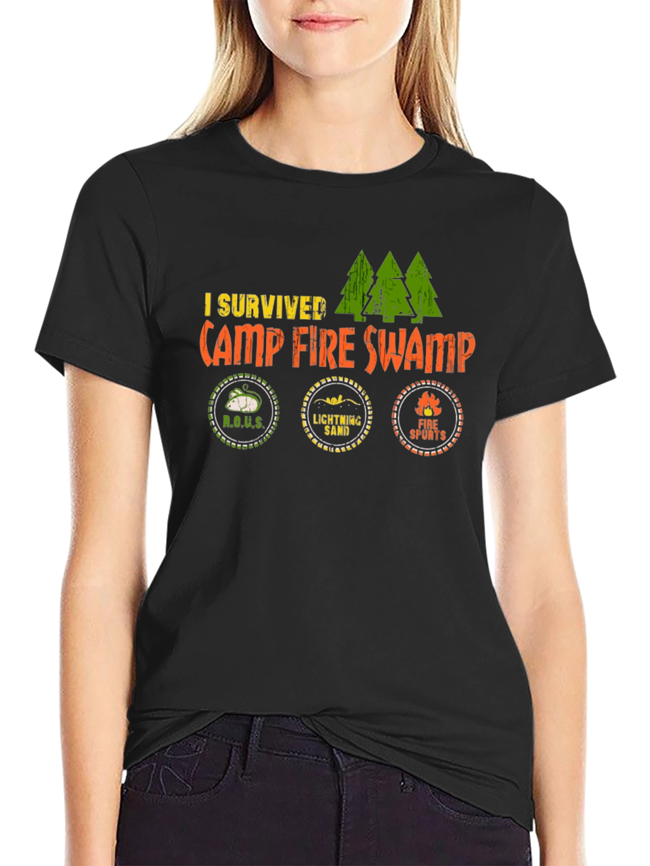I Survived Camp Fire Swamp Graphic Tee