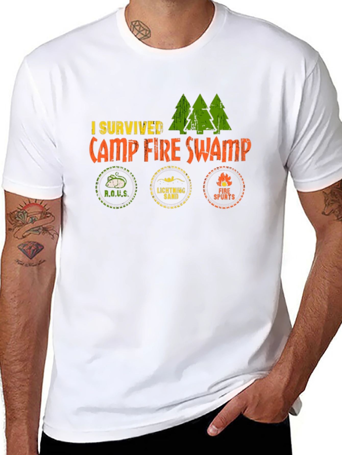 I Survived Camp Fire Swamp Graphic Tee