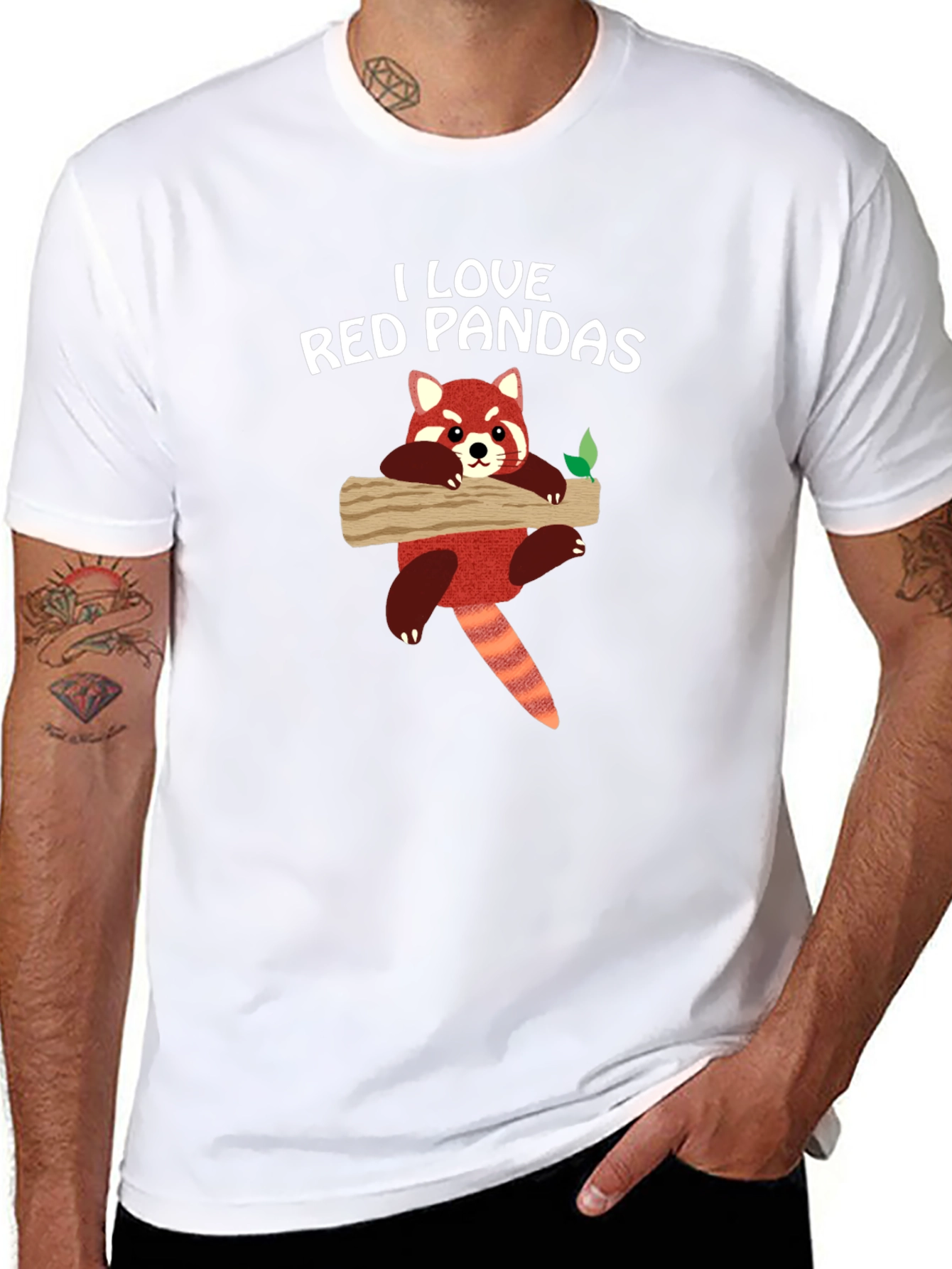 I Love Red Pandas Graphic T-Shirt