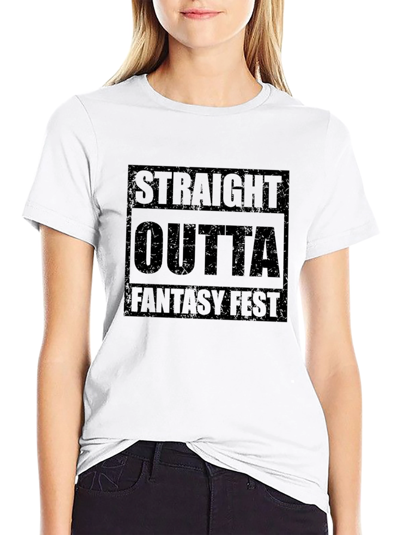 Straight Outta Fantasy Fest Black T-Shirt