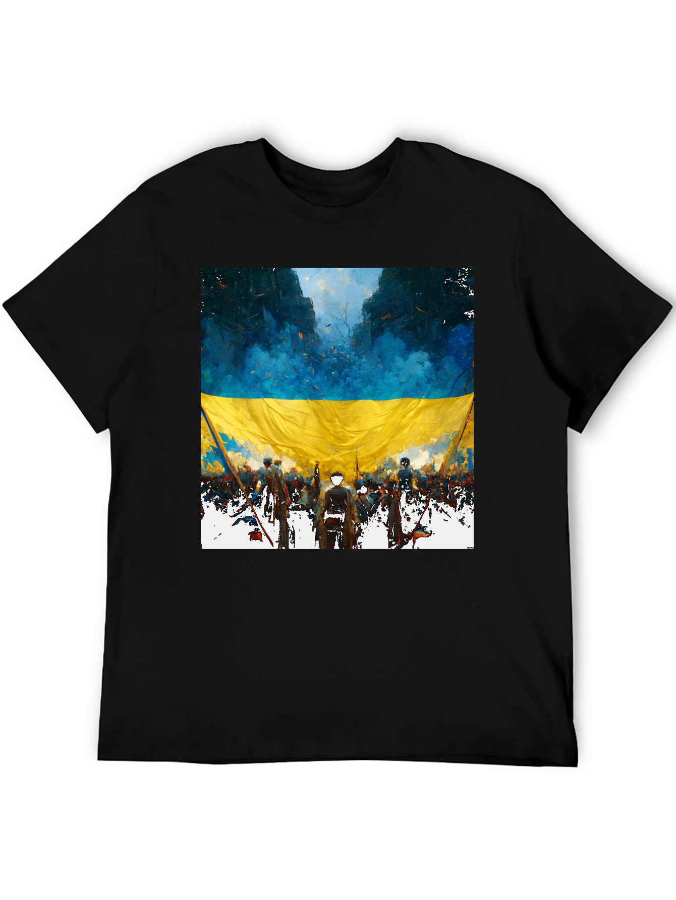 Ukraine Flag Graphic T-Shirt