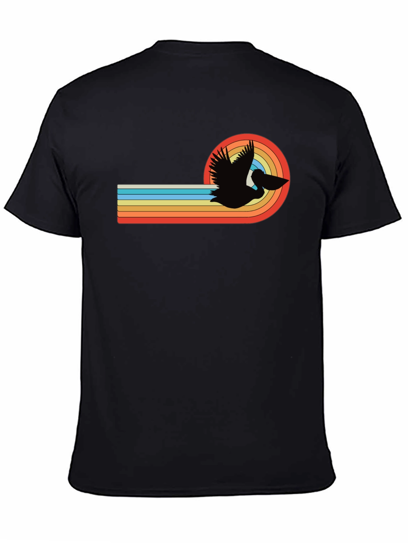 Retro Pelican Graphic Tee - Stylish Comfort