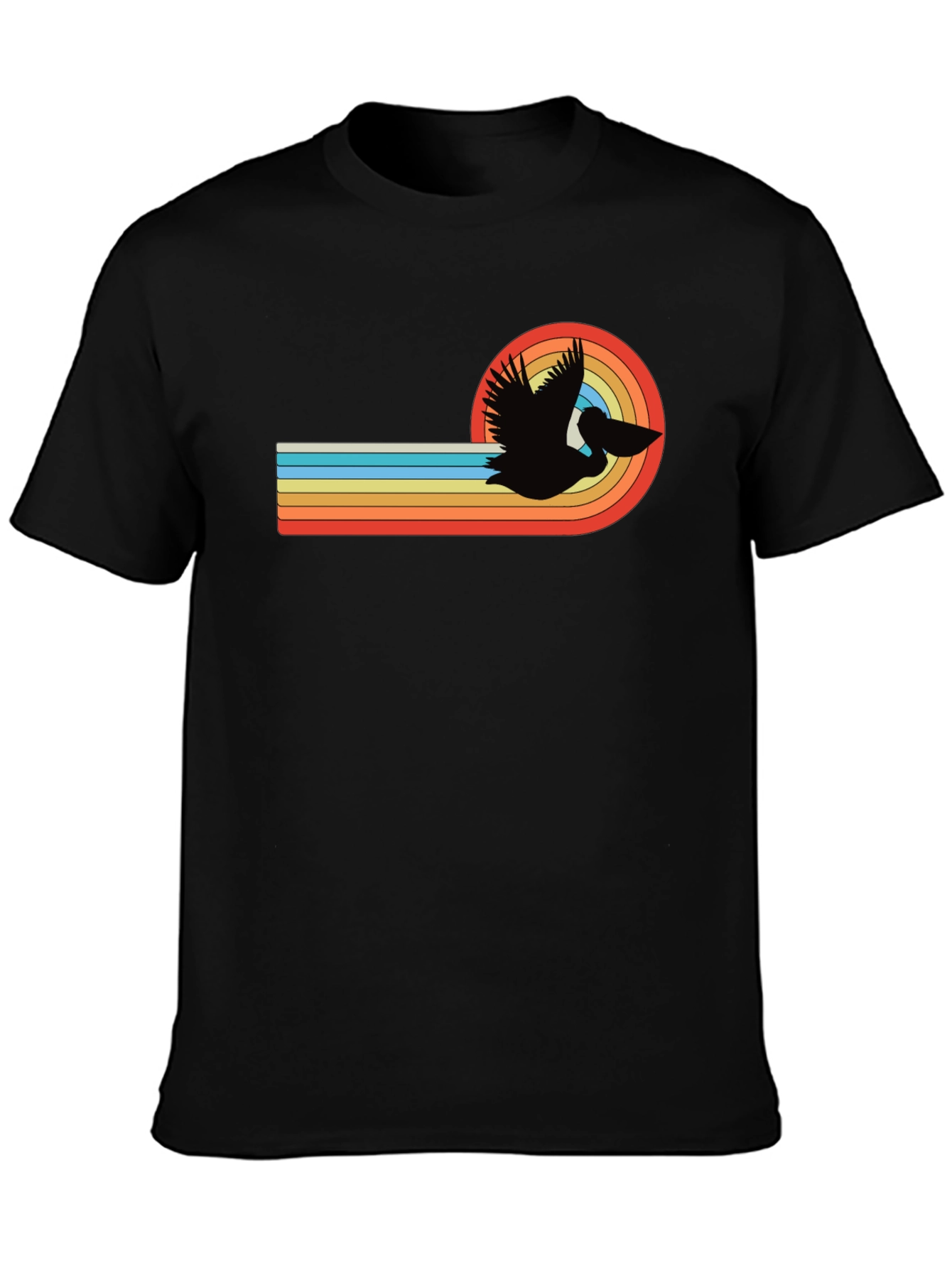 Retro Pelican Graphic Tee - Stylish Comfort