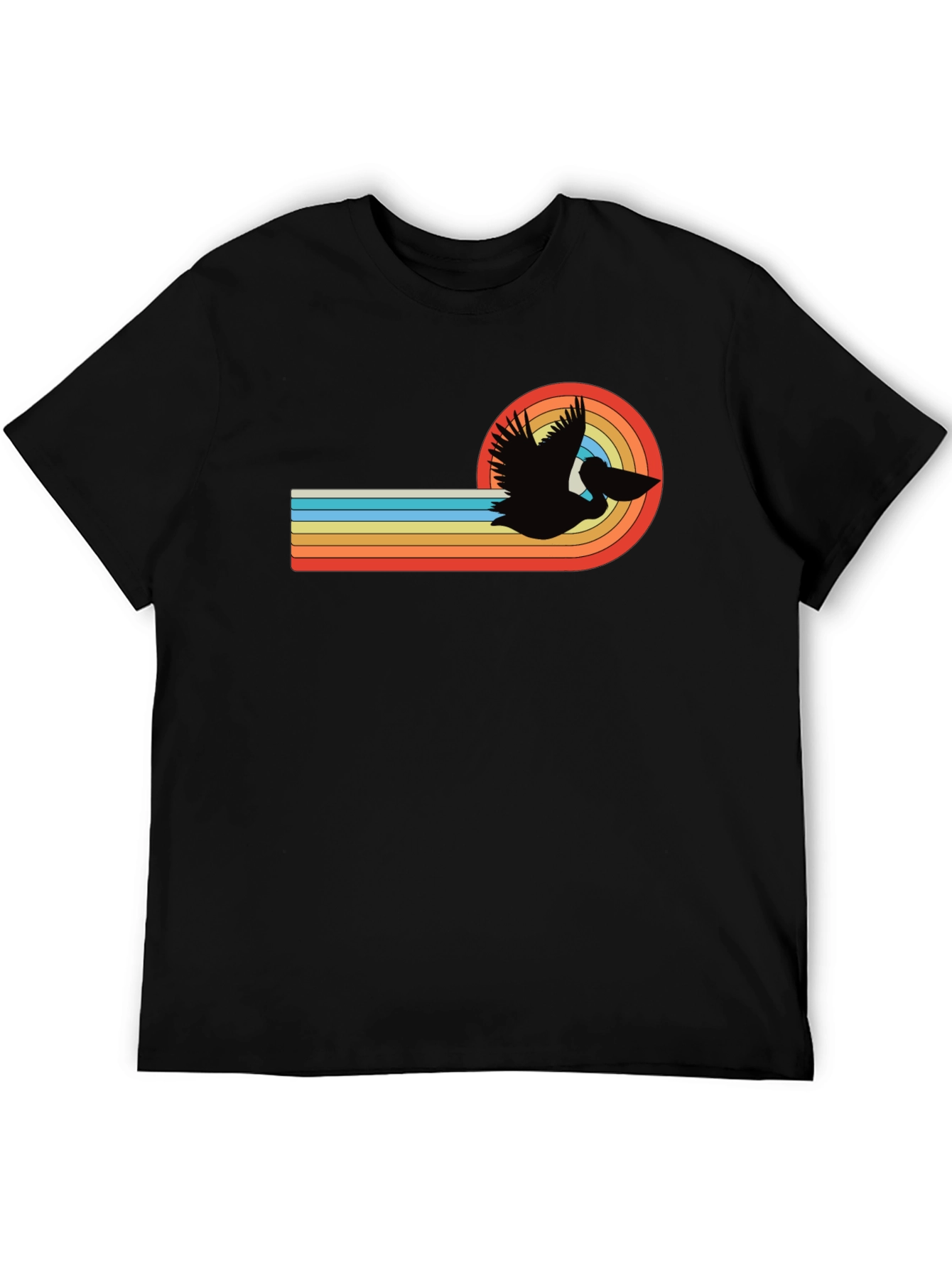 Retro Pelican Graphic Tee - Stylish Comfort