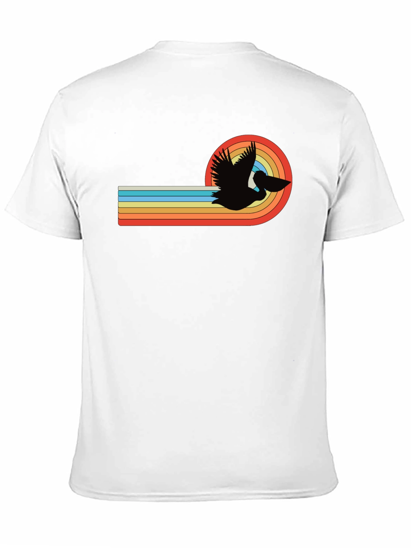 Retro Pelican Graphic Tee - Stylish Comfort