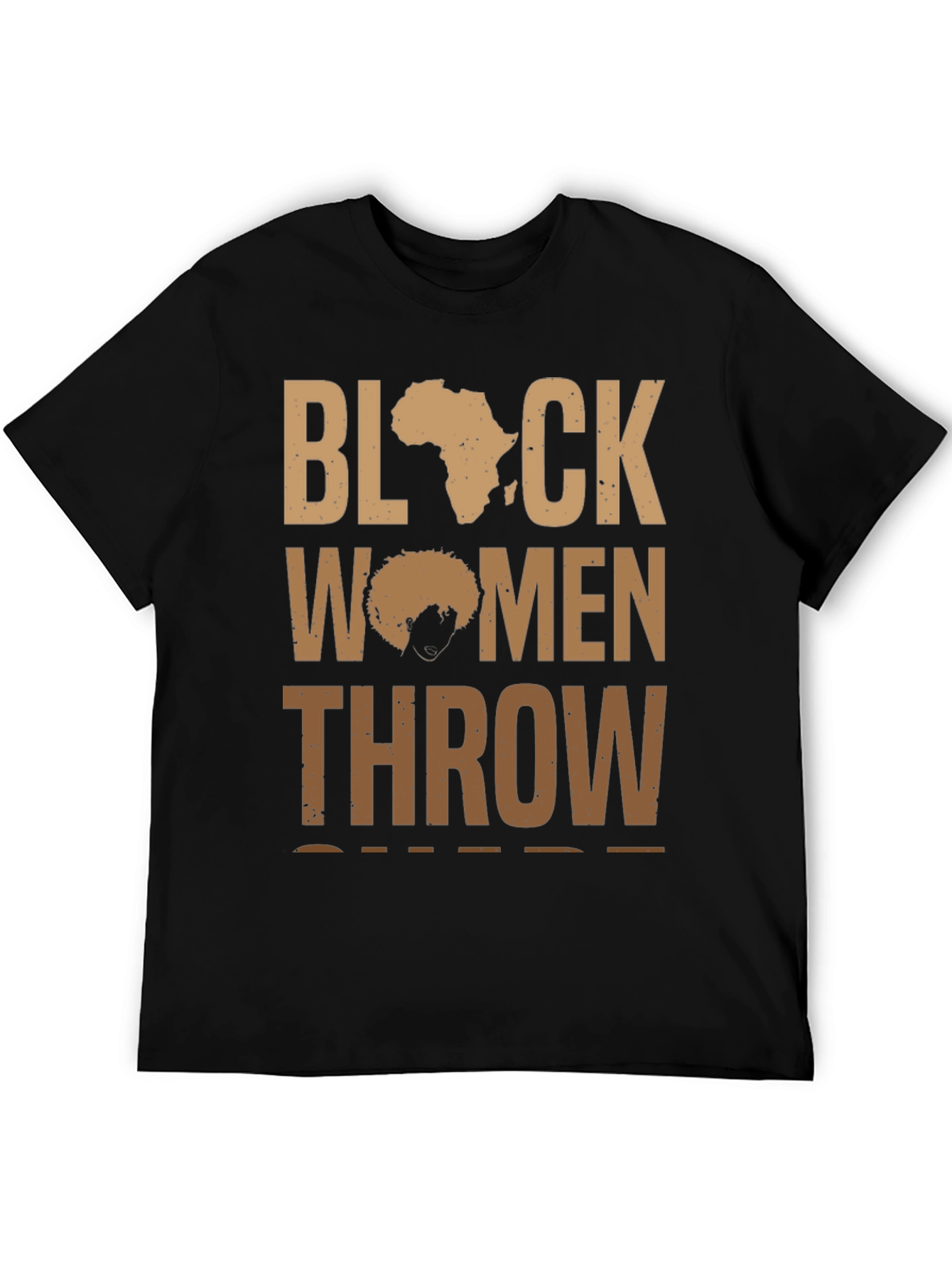 Black Women Throw Shirt - Afro Pride Tee