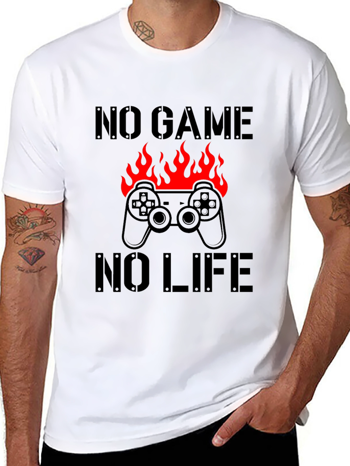 No Game No Life Gamer T-Shirt - Black