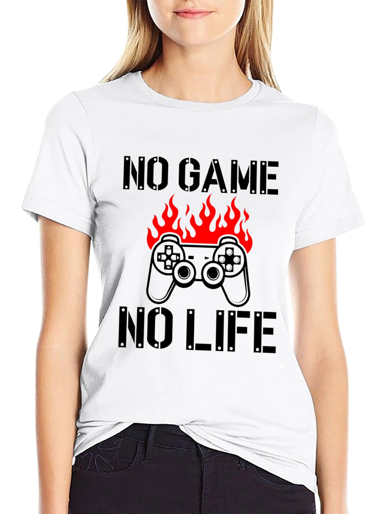 No Game No Life Gamer T-Shirt - Black