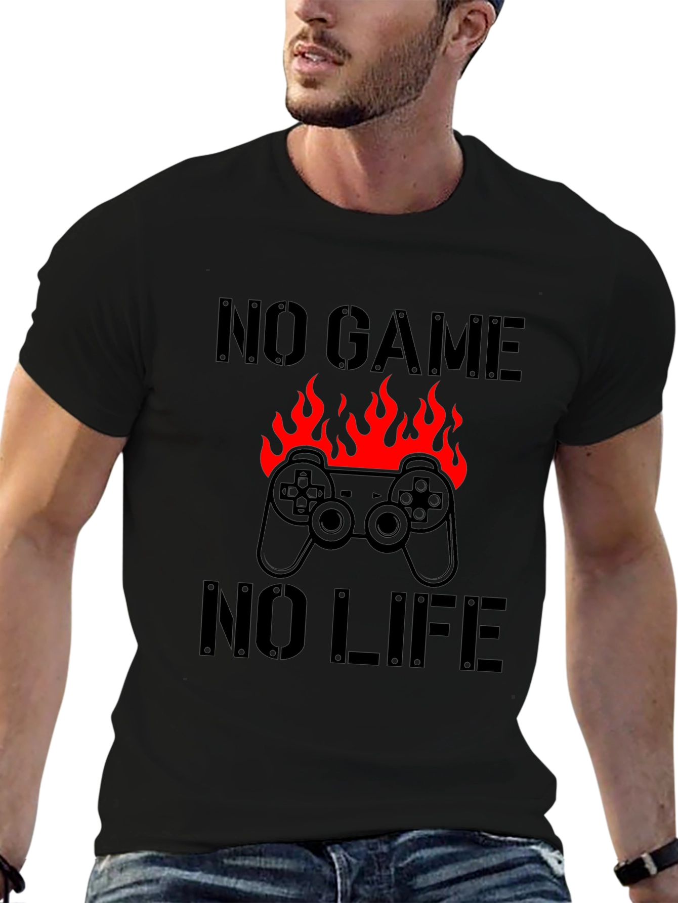 No Game No Life Gamer T-Shirt - Black