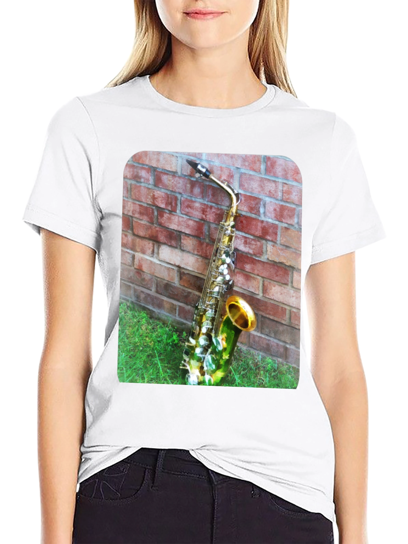 Saxophone Graphic T-Shirt - Music Lover Tee