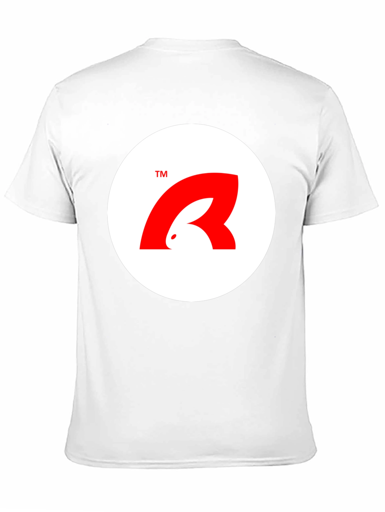 Stylish Black T-Shirt with Unique Bunny Logo