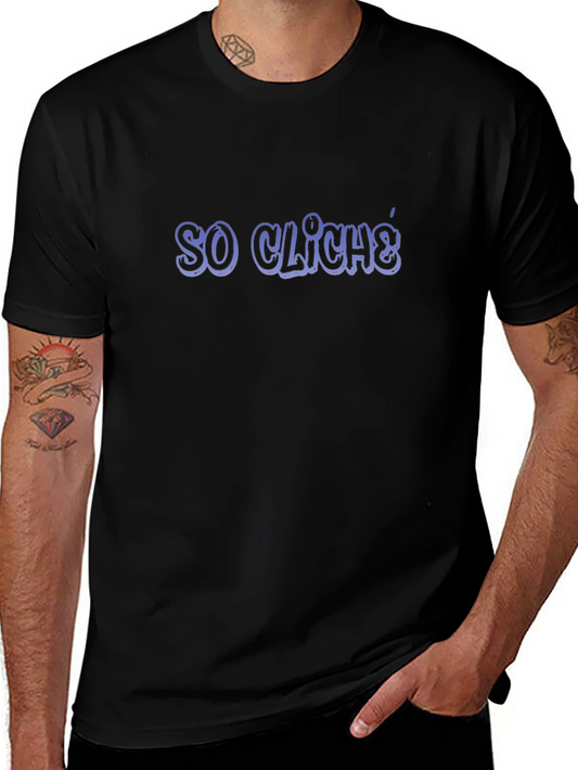 So Cliche Black Graphic Tee