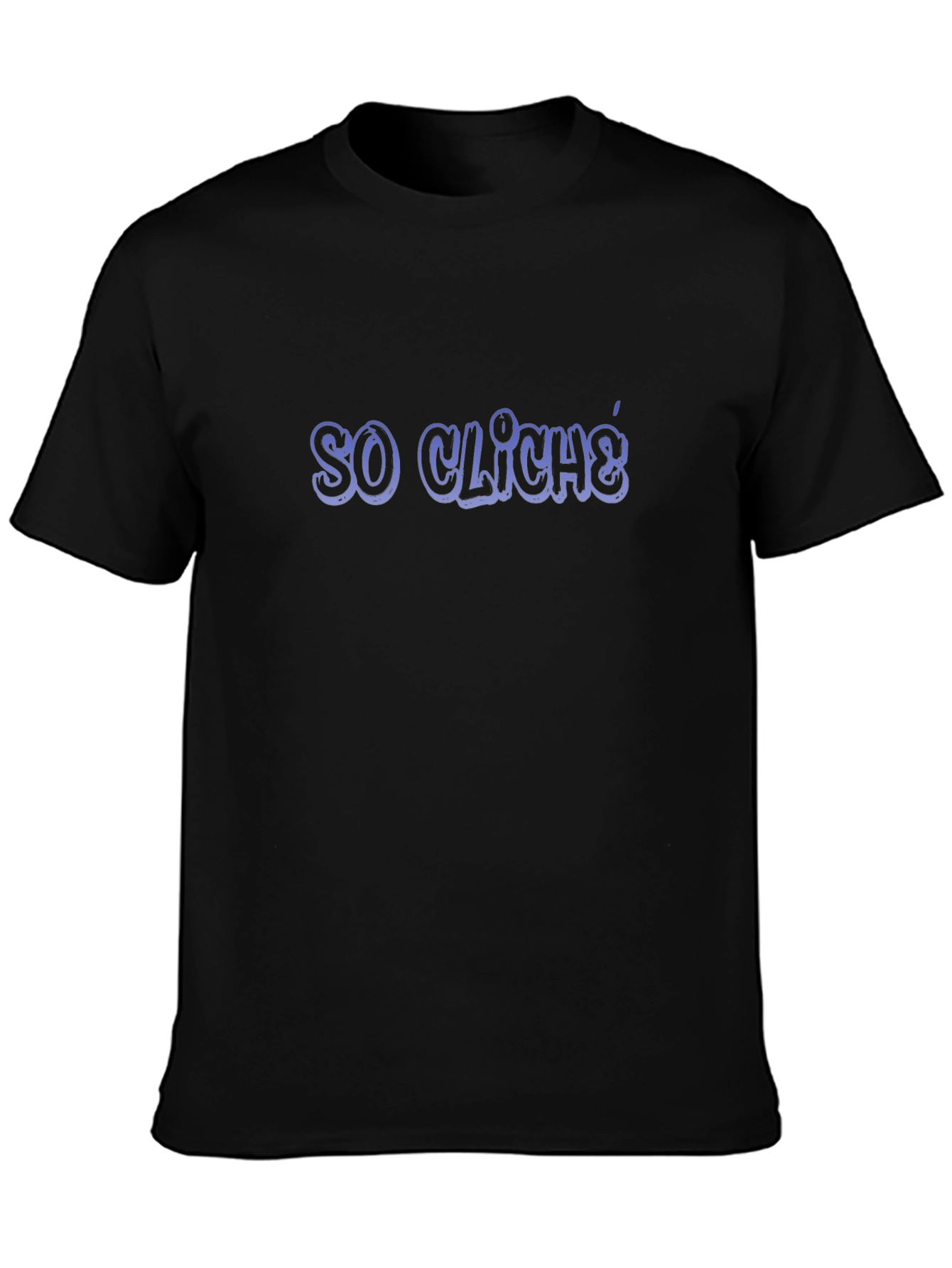 So Cliche Black Graphic Tee