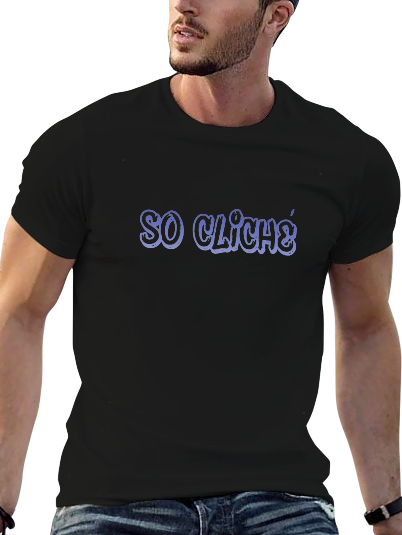 So Cliche Black Graphic Tee