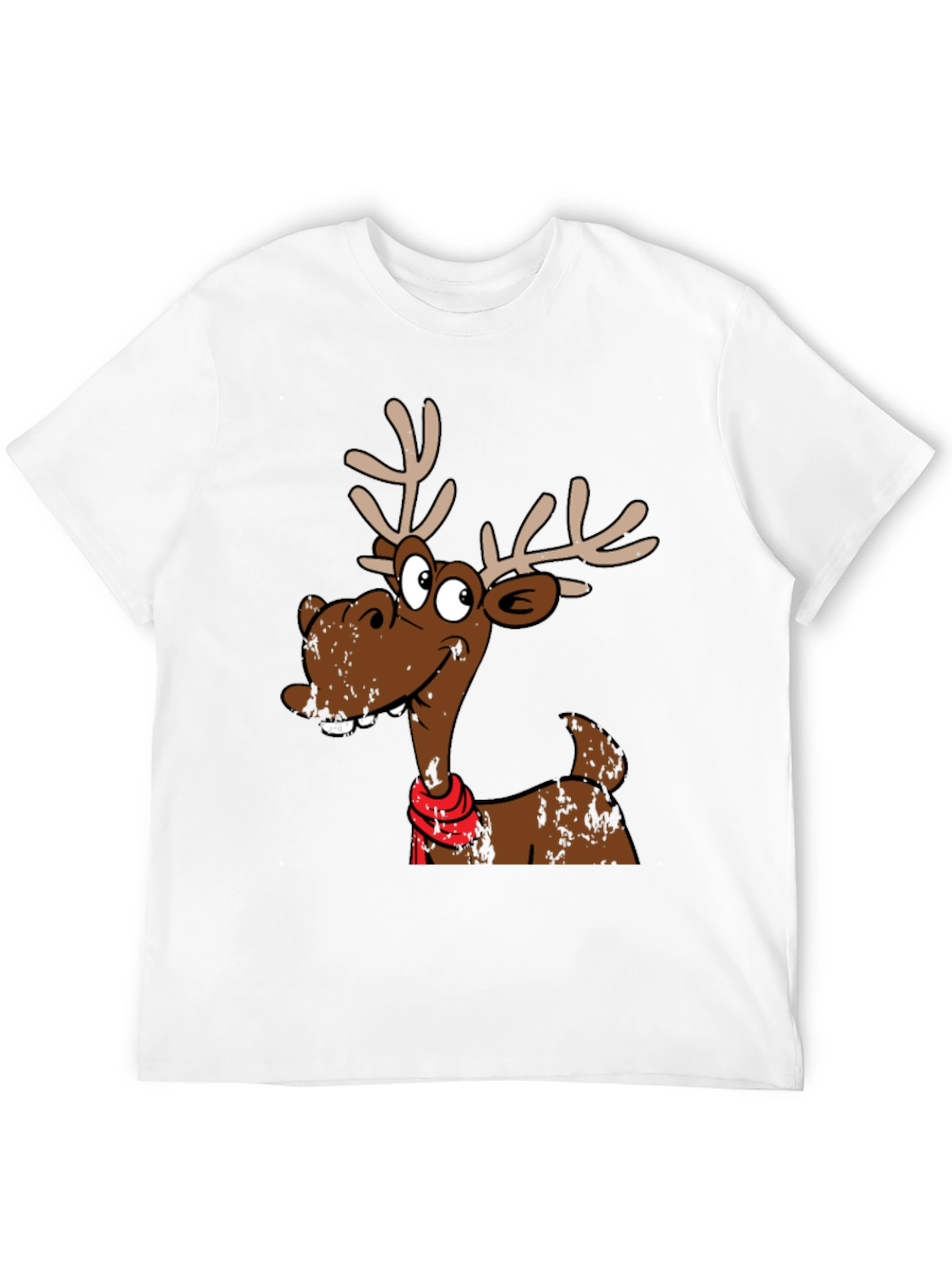 Funny Reindeer Graphic T-Shirt - Holiday Style