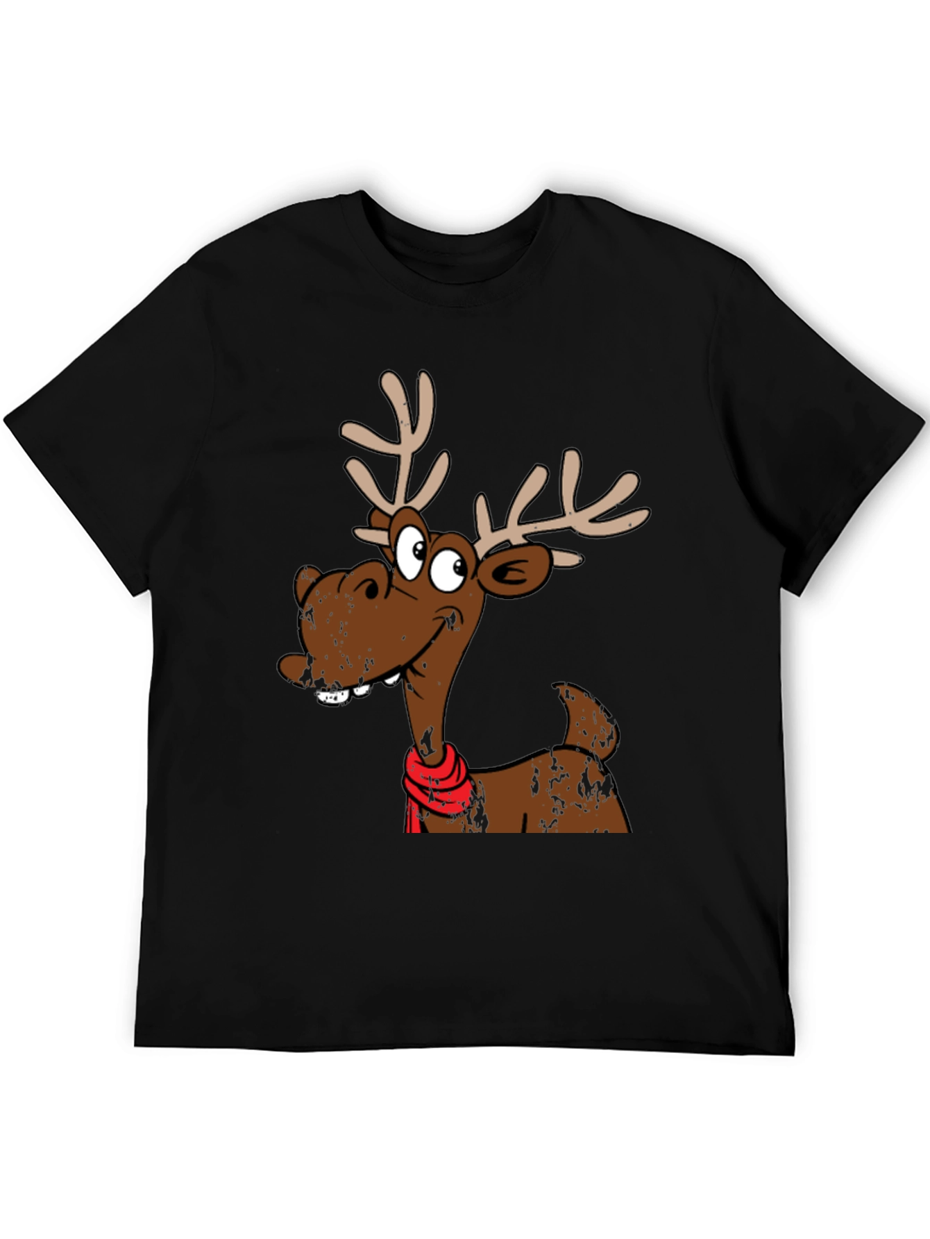 Funny Reindeer Graphic T-Shirt - Holiday Style