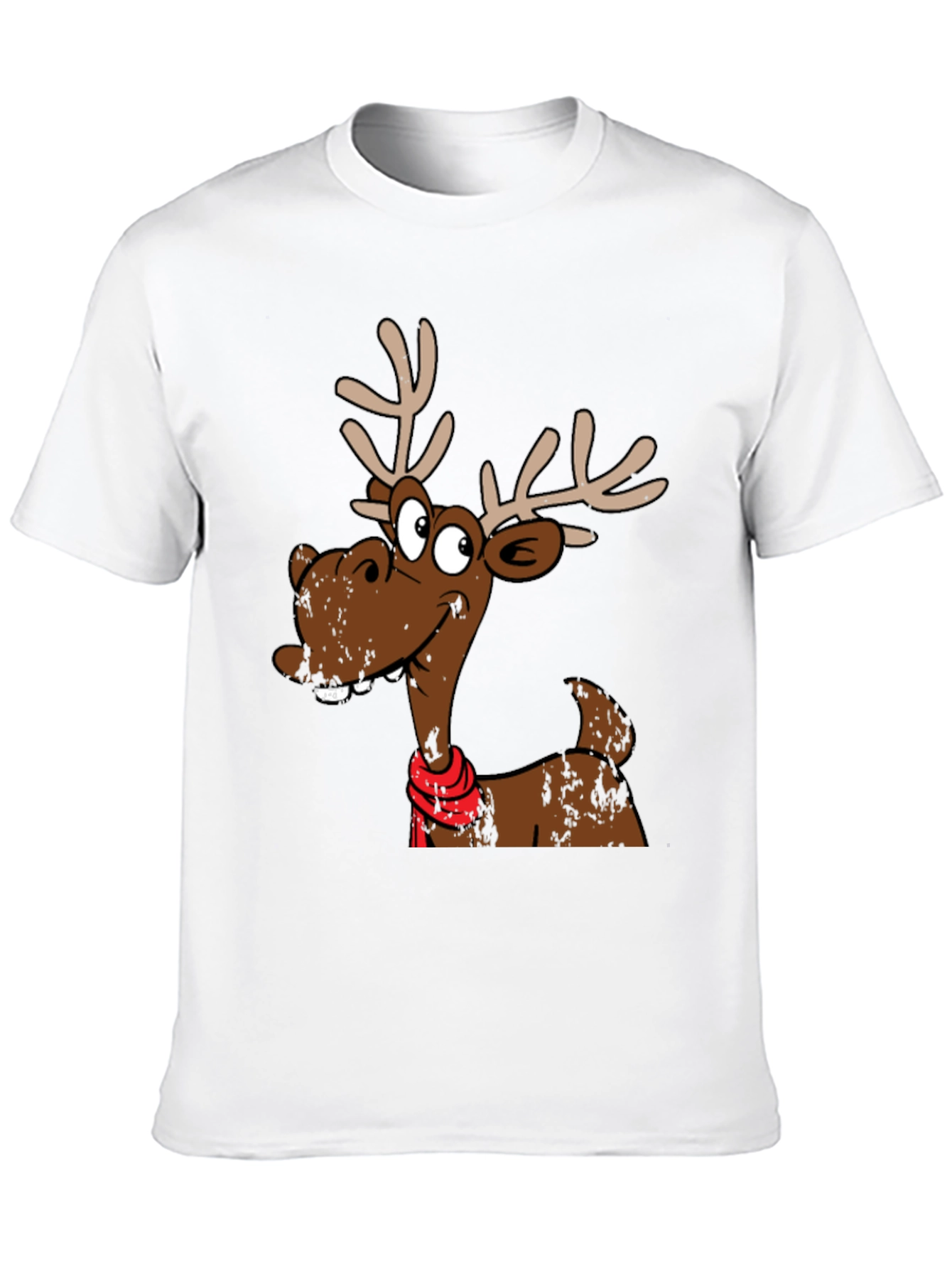 Funny Reindeer Graphic T-Shirt - Holiday Style