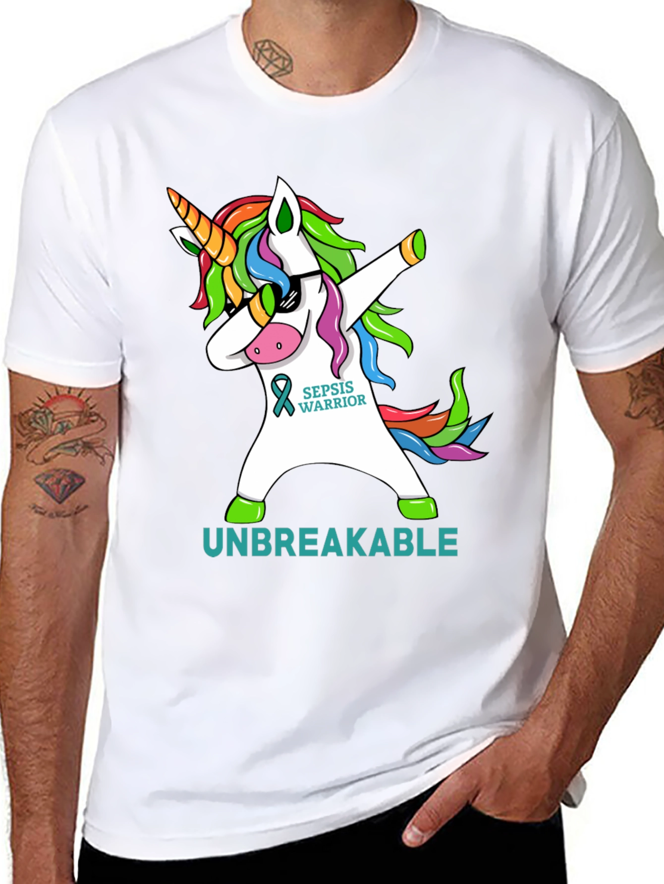 Sepsis Warrior Unicorn T-Shirt