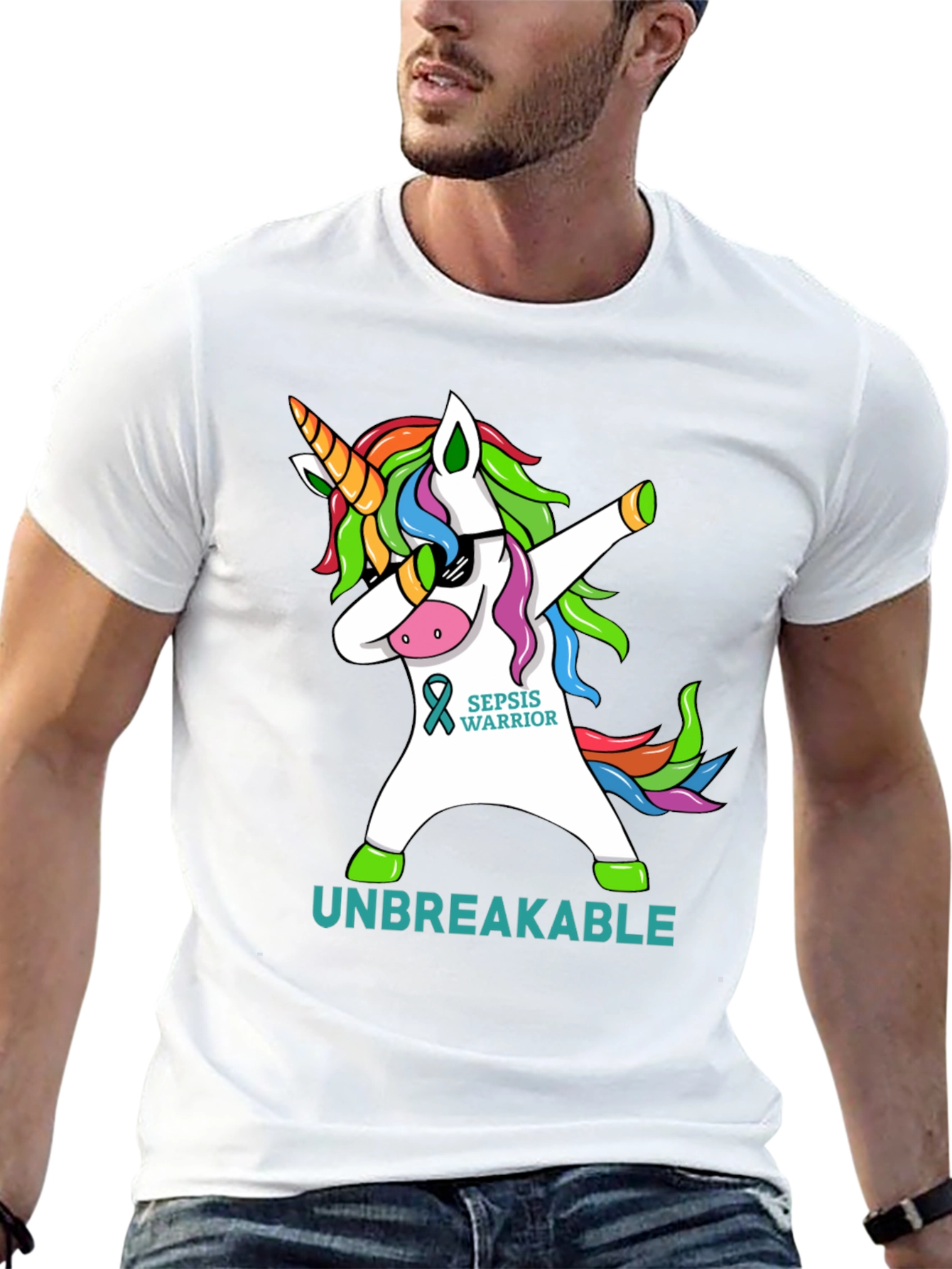 Sepsis Warrior Unicorn T-Shirt